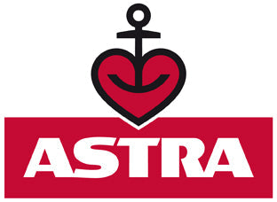 DE: Astra Logo rot mit Herz und Anker FR: Logo Astra rouge avec coeur et ancre IT: Logo Astra rosso con cuore e ancora