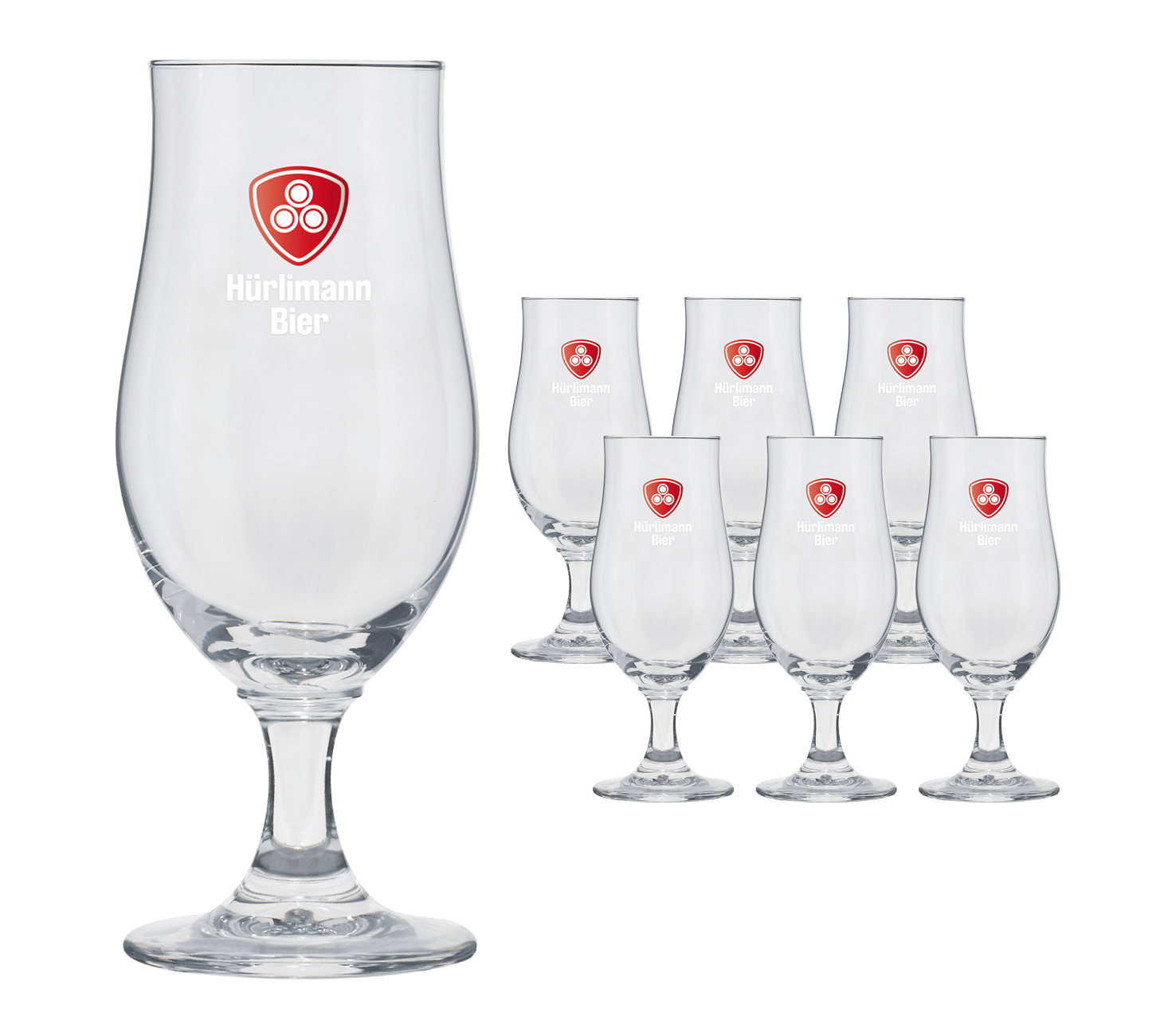 Hürlimann Glas Tulpe 6x33cl