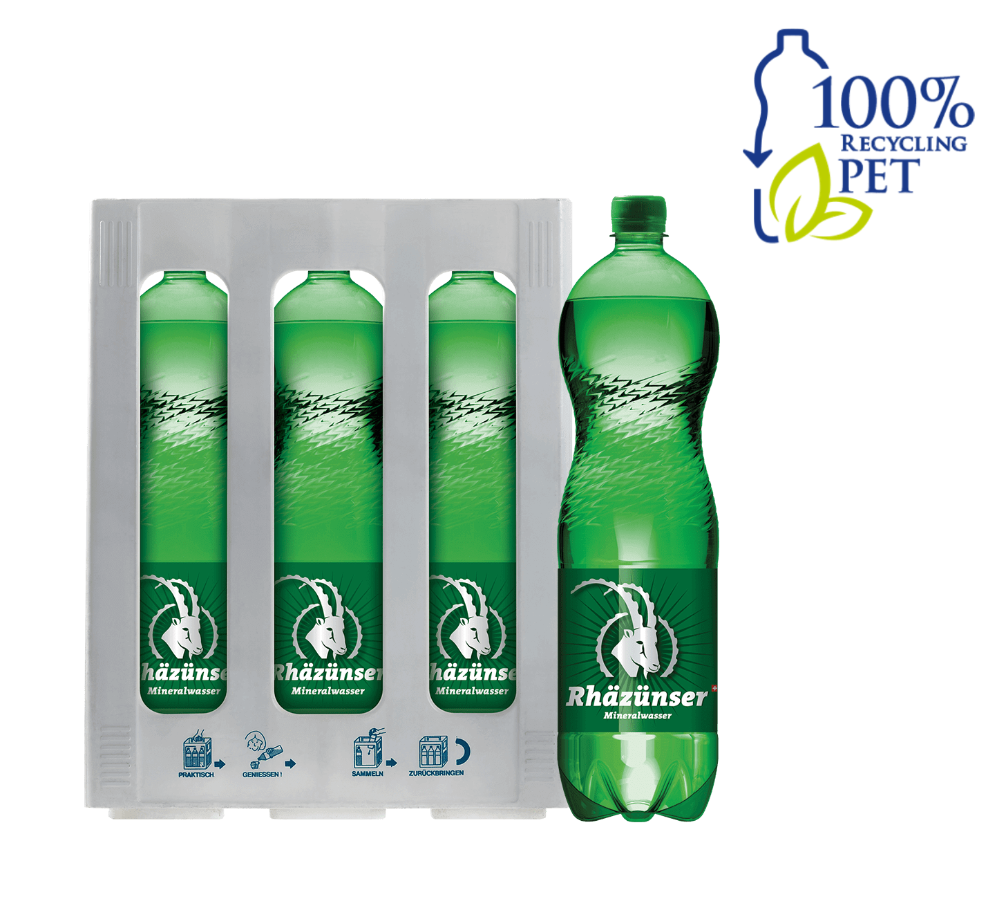 DE: Rhäzünser mit Kohlensäure 150cl 6-Harasse – sprudelndes Mineralwasser in PET-Flaschen.
FR: Rhäzünser gazeuse 150cl 6-Harasse – eau minerale petillante en grandes bouteilles PET.
IT: Rhäzünser frizzante 150cl 6-Harasse – acqua minerale naturale gassata in grandi bottiglie PET.
Keywords: mineralwasser, wasser, rhaezuenser, mit kohlensaeure, sprudel, 150cl harasse, feldschloesschen-getraenkeshop