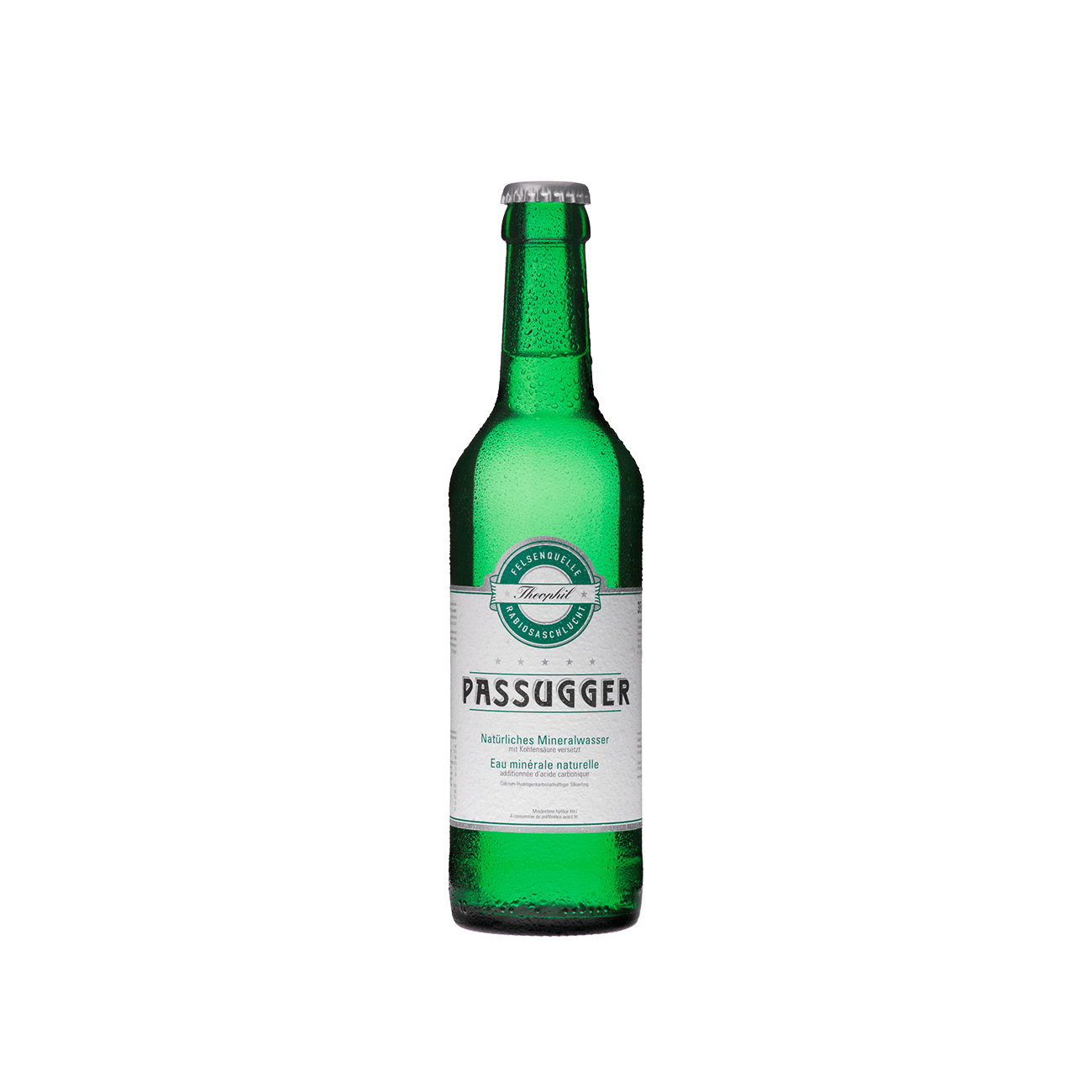 Passugger mit Kohlensäure Wasser 35cl 24-Harasse