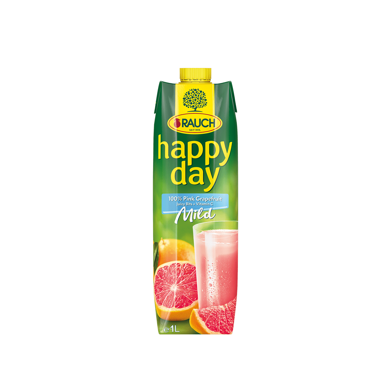 Rauch Happy Day 100% Pink Grapefruit  Saft 100cl 12-Pack