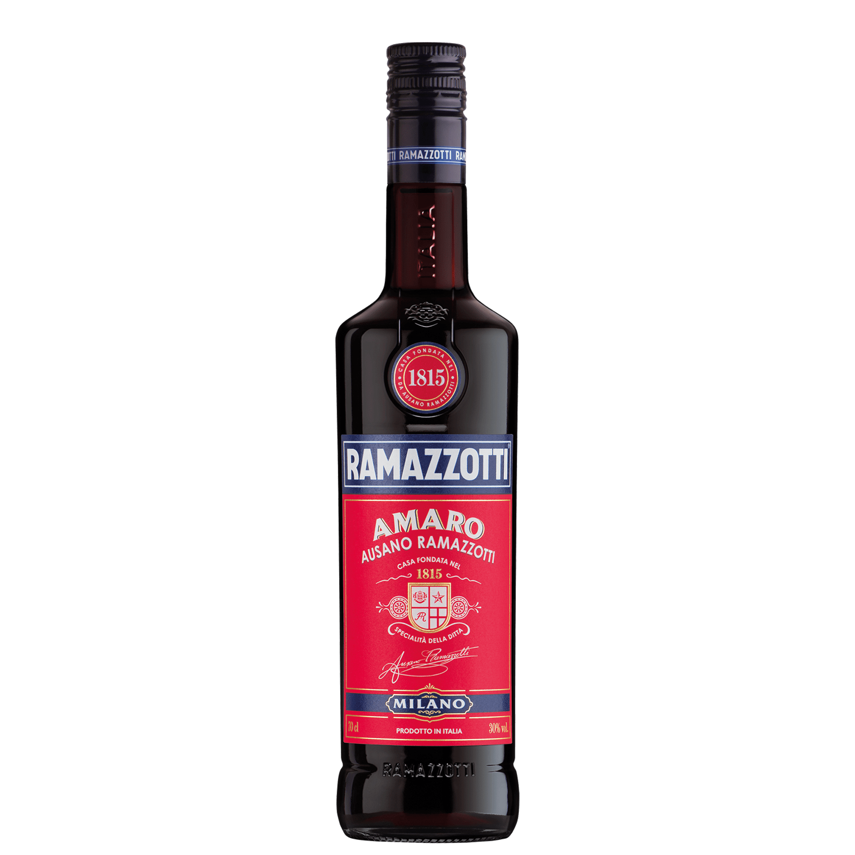 DE: Amaro Ramazzotti 70cl – italienischer Kräuterlikör in eleganter Flasche.
FR: Amaro Ramazzotti 70cl – liqueur aux herbes italien dans une bouteille elegante.
IT: Amaro Ramazzotti 70cl – liquore alle erbe italiano in bottiglia elegante.
Keywords: amaro, ramazzotti, kraeuterlikoer, aperitif, digestif, feldschloesschen-getraenkeshop