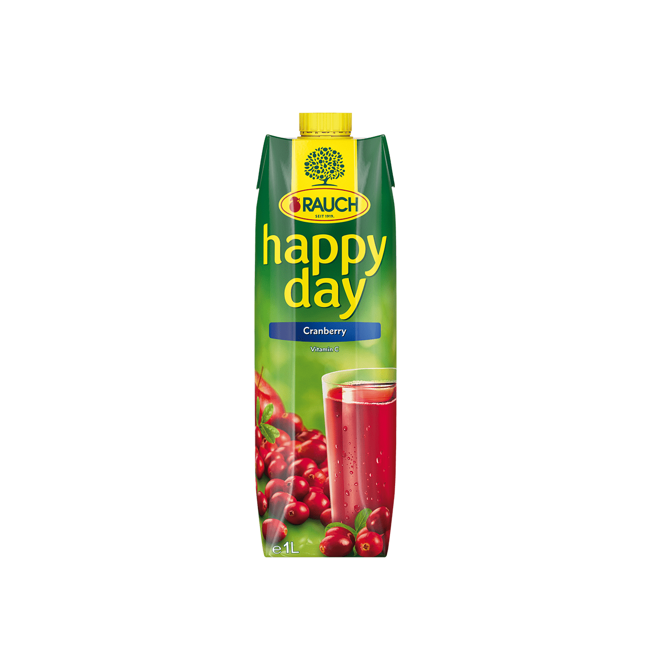 Rauch Happy Day Cranberry Saft 100cl 12-Pack