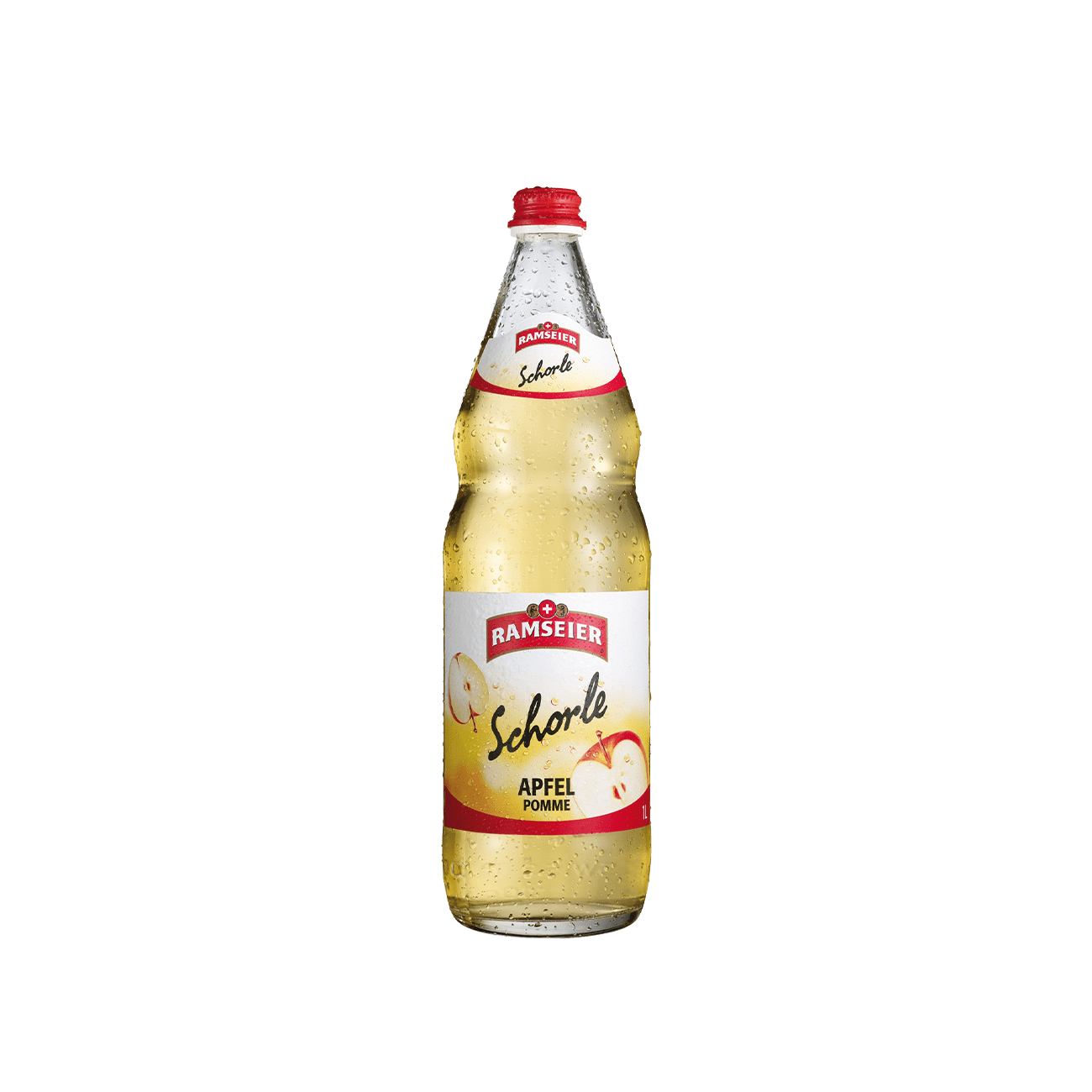 • DE: Ramseier Apfelschorle 100cl 12-Harasse – Apfelsaft mit Kohlensaeure in Literflaschen
• FR: Ramseier Schorle de pomme 100cl 12-pack – jus de fruit petillant en bouteilles d’un litre
• IT: Ramseier Succo di mela frizzante 100cl 12-cassa – succo di frutta con bollicine in bottiglie da un litro
Keywords: apfelschorle, apfelsaft, feldschloesschen-getraenkeshop