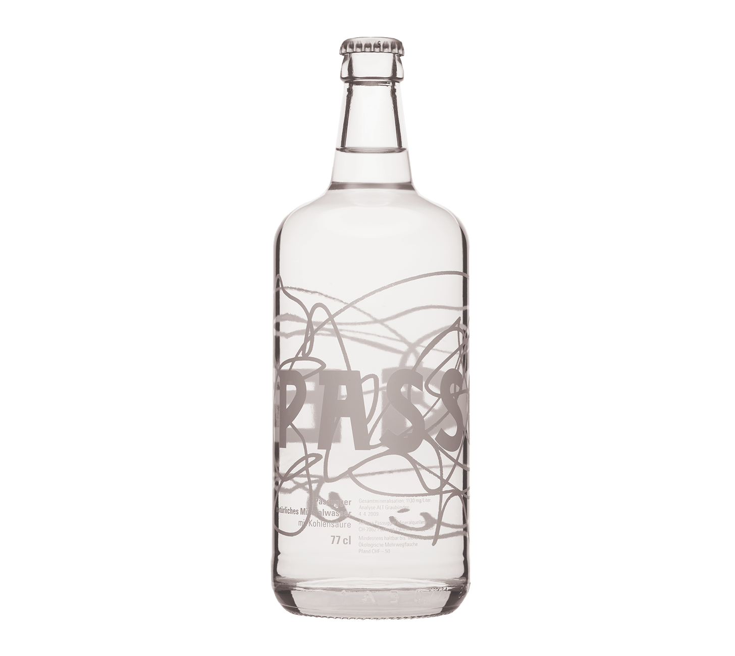 Eau gazeuse Passugger 77 cl, 12 cartons