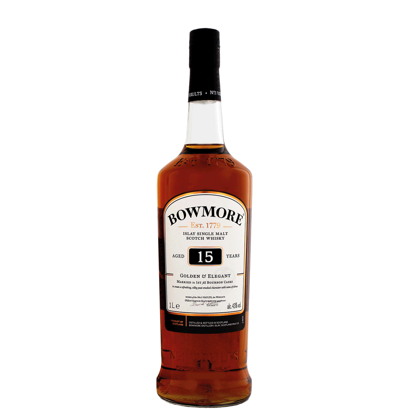 Spiritueux Bowmore 15 ans 1x70cl
