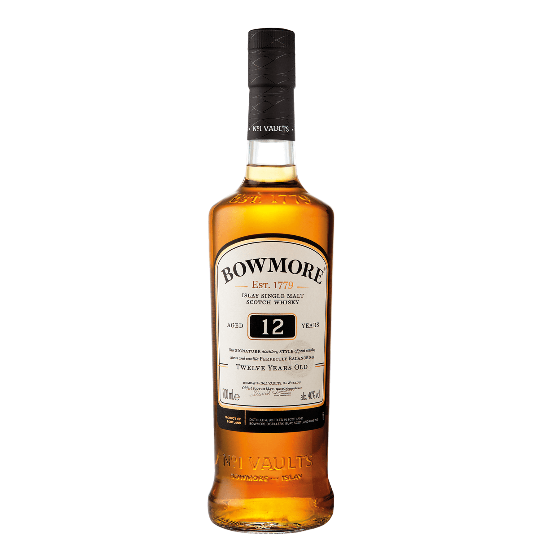 Spiritueux Bowmore 12Y 1x70cl