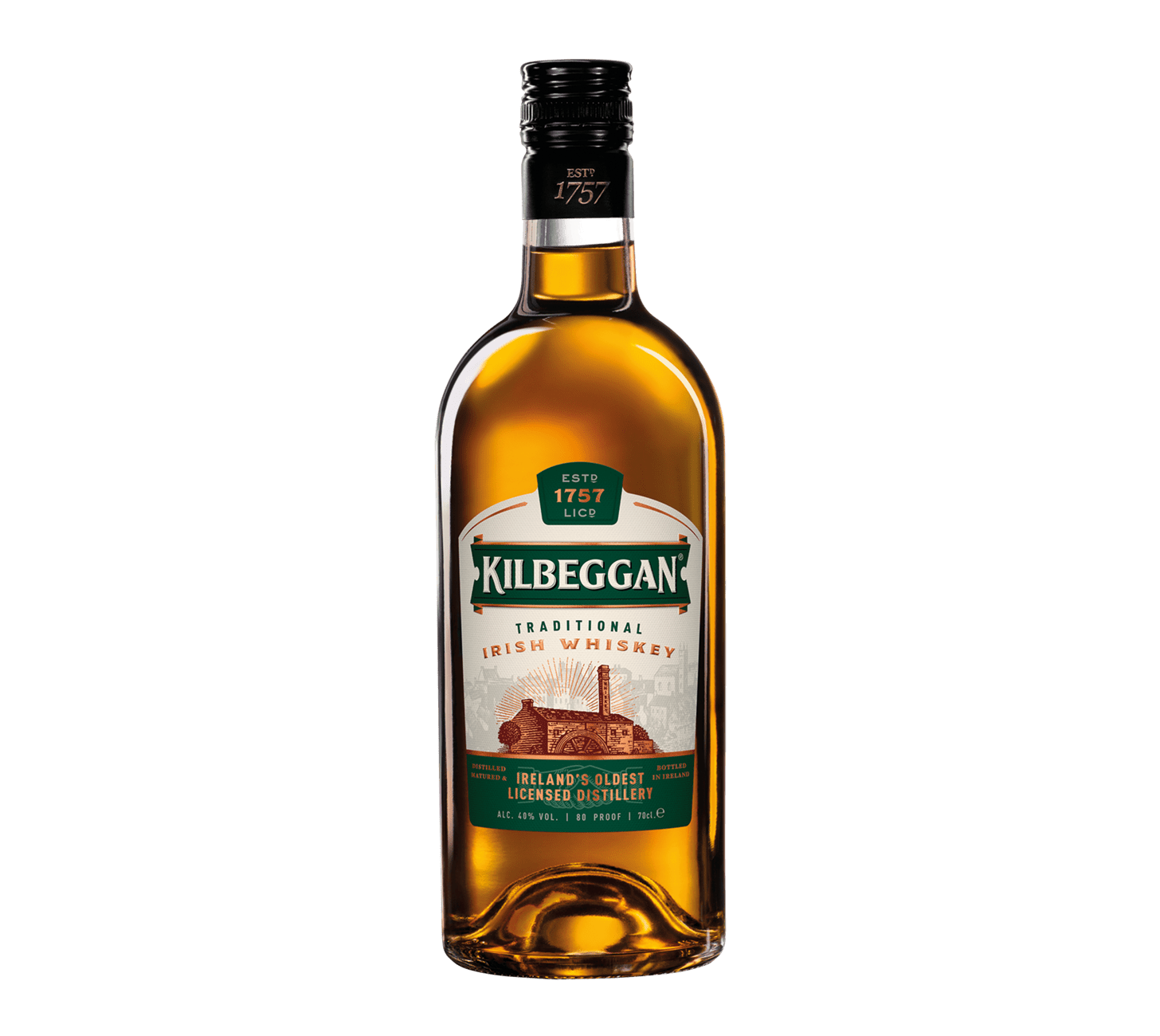 Whisky irlandais Kilbeggan 1x70cl