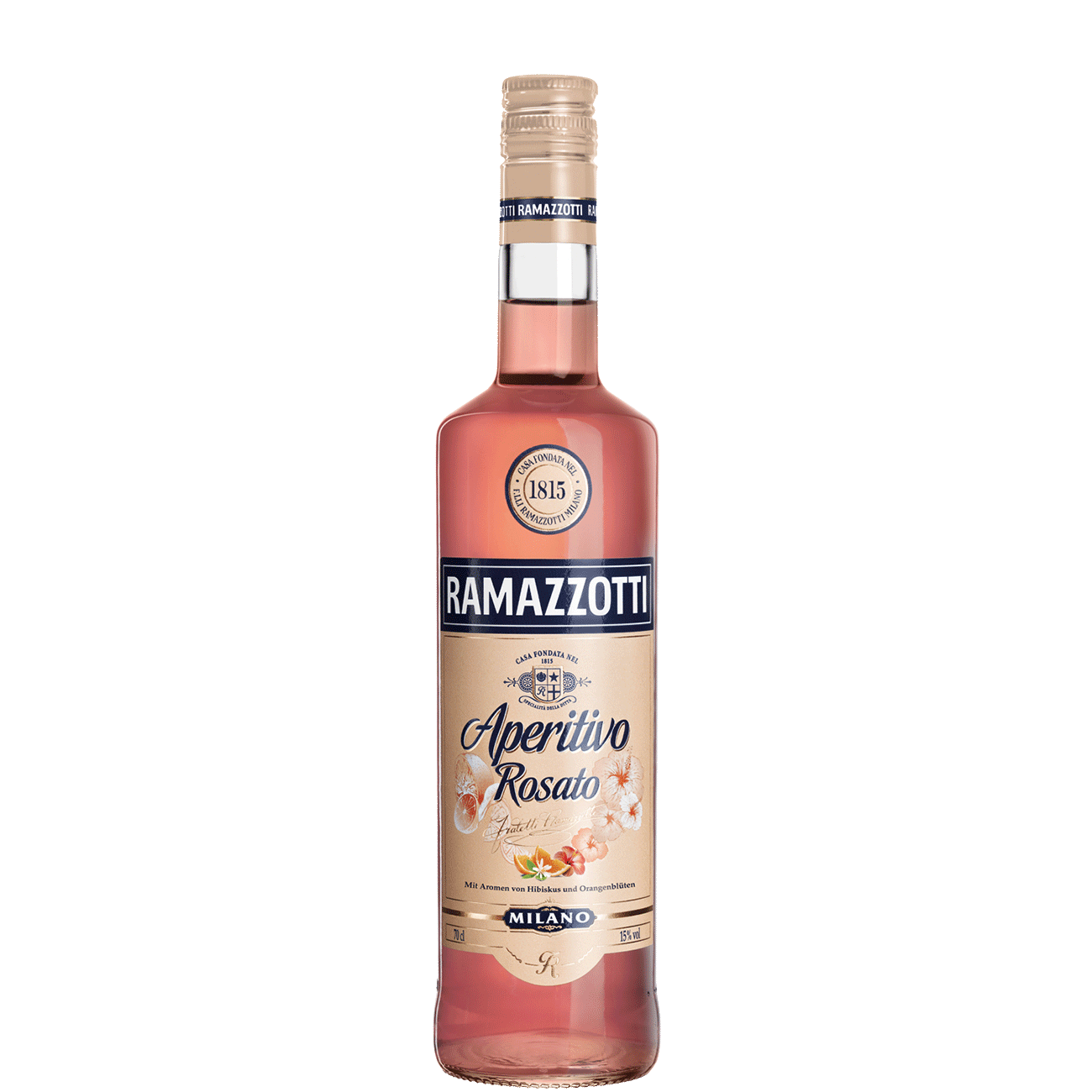 DE: Ramazzotti Rosato 70cl – edle Spirituosenflasche mit Aperitivo.
FR: Ramazzotti Rosato 70cl – bouteille elegante de spiritueux aperitif italien.
IT: Ramazzotti Rosato 70cl – bottiglia elegante di liquore aperitivo italiano.
Keywords: ramazzotti, rosato, aperitivo, spirituosen, feldschloesschen-getraenkeshop