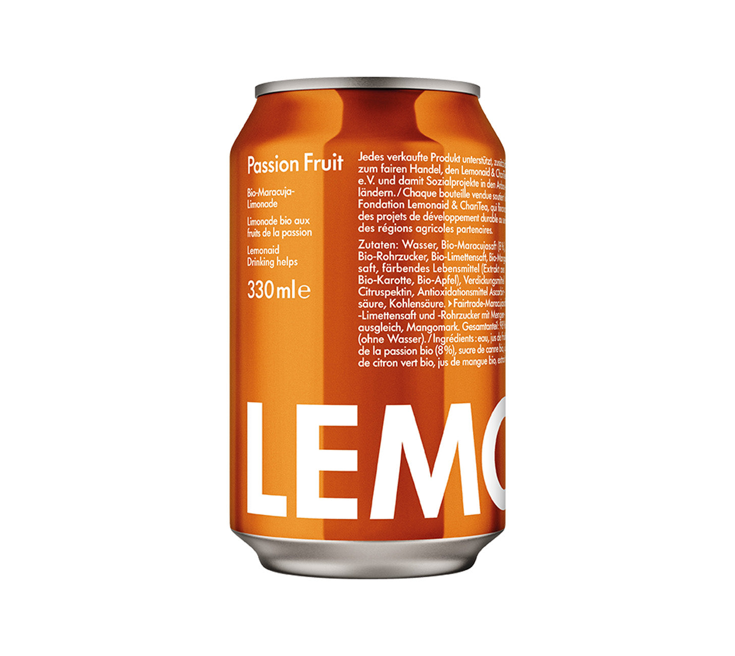DE: Lemonaid Maracuja 12x0,33l – Bio-Limonade mit fruchtiger Maracuja und Fairtrade-Rohrzucker. Tropisch, frisch & nachhaltig – ohne künstliche Zusatzstoffe.
Keywords: lemonaid-maracuja, bio-limonade, fairtrade, tropisch, dose
FR: Lemonaid Maracuja 12x0,33l – limonade bio au fruit de la passion avec sucre de canne équitable. Tropicale, fraîche & durable, sans additifs.
Keywords: lemonaid-maracuja, limonade-bio, fairtrade, tropical, canette
IT: Lemonaid Maracuja 12x0,33l – limonata bio alla maracuja con zu