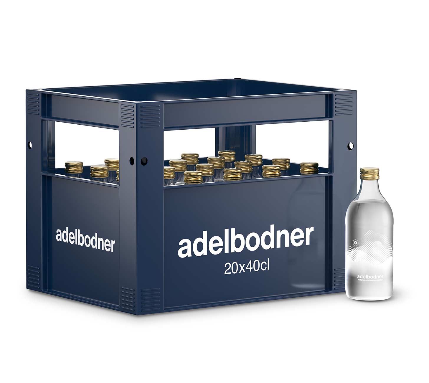 Eau pétillante Adelbodner 40 cl, 20 cartons