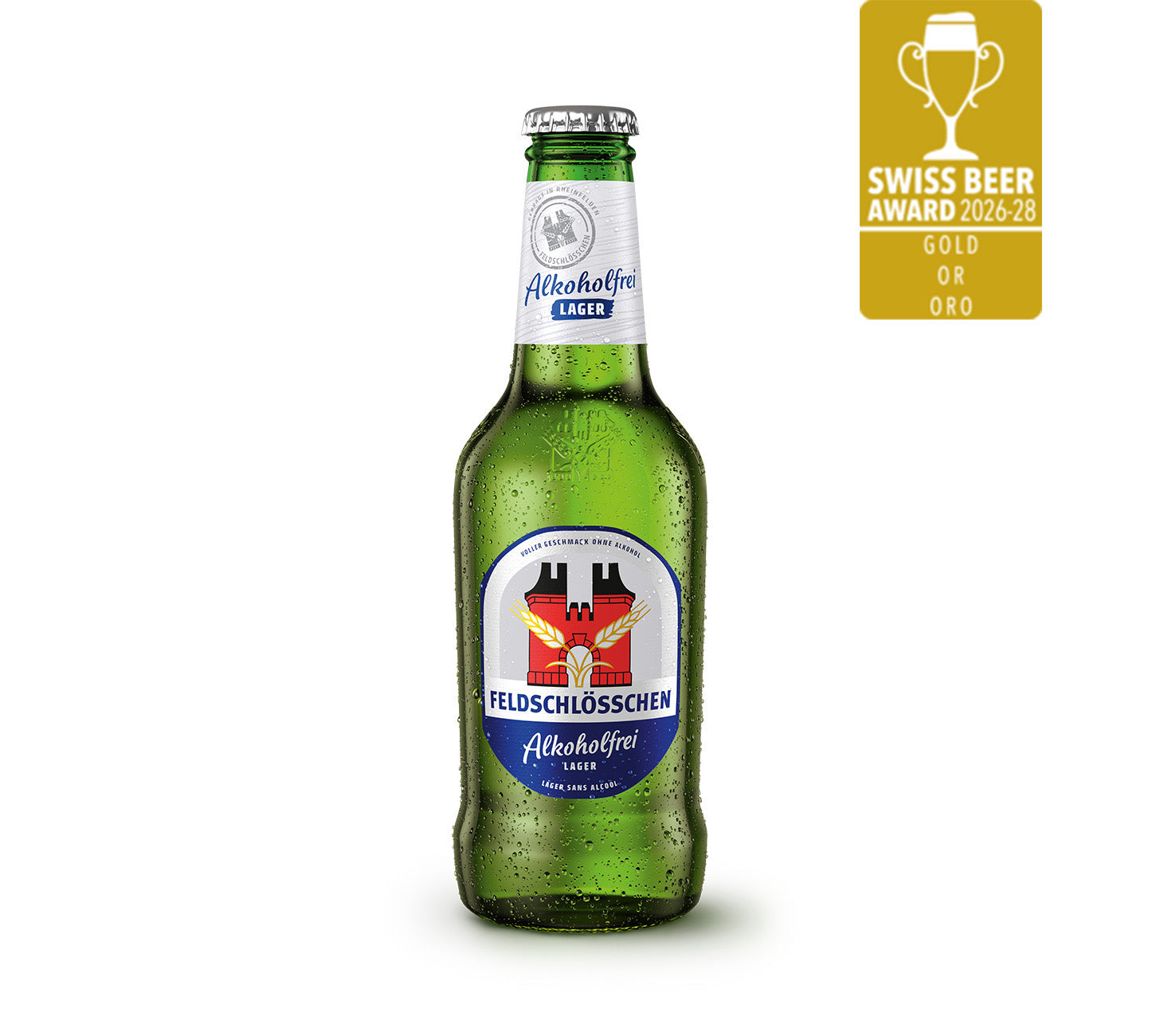 Feldschlösschen Alkoholfrei Lager Alkoholfreies Bier 33cl 10-Flaschenpack