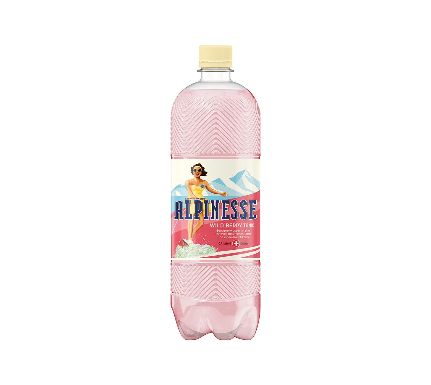 DE: Alpinesse Wild Berry Tonic – Softdrink mit Beerennote und Enzian, 100cl
FR: Alpinesse Wild Berry Tonic – boisson gazeuse aux baies et gentiane, 100cl
IT: Alpinesse Wild Berry Tonic – bevanda frizzante ai frutti di bosco e genziana, 100cl
