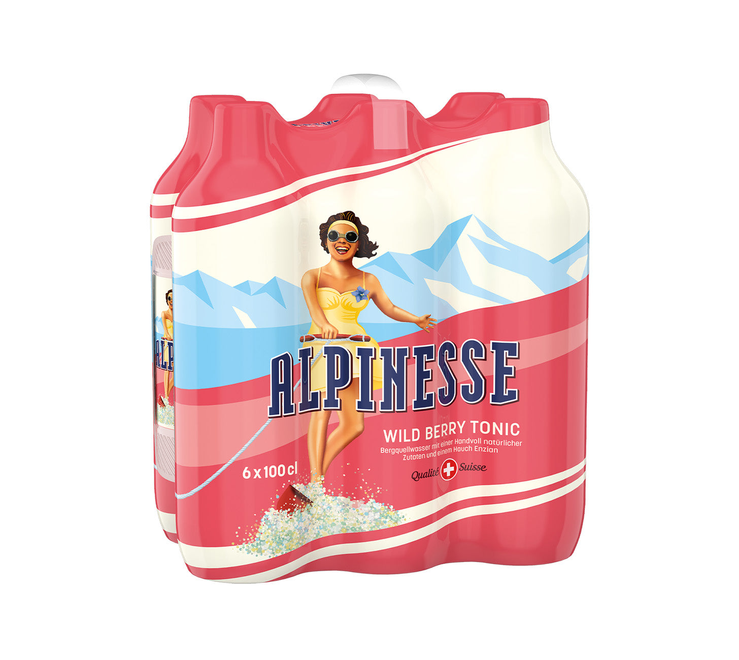 DE: Alpinesse Wild Berry Tonic – Softdrink mit Beerennote und Enzian, 6x100cl
FR: Alpinesse Wild Berry Tonic – boisson gazeuse aux baies et gentiane, 6x100cl
IT: Alpinesse Wild Berry Tonic – bevanda frizzante ai frutti di bosco e genziana, 6x100cl