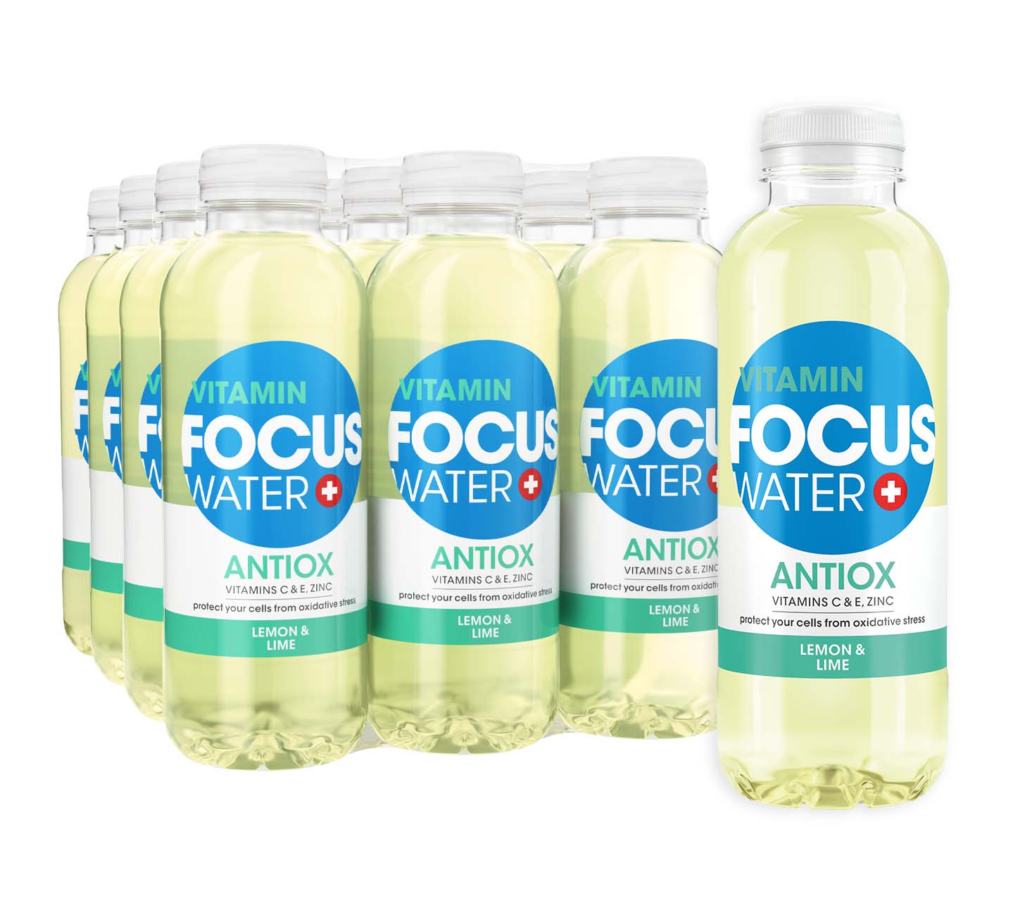 DE: Focuswater Antiox Lemon Lime 50cl 12-Pack – Erfrischungsgetraenk mit Vitaminen
FR: Focuswater Antiox citron lime 50cl 12-Pack – boisson bien-etre
IT: Focuswater Antiox limone lime 50cl 12-Pack – bevanda wellness