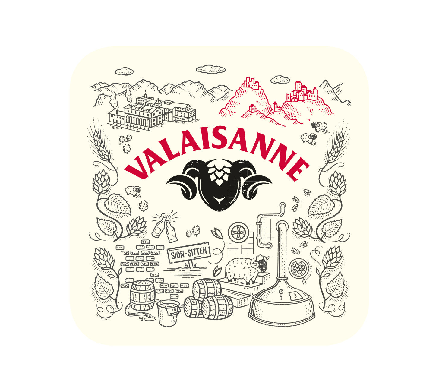 DE:Valaisanne Bierteller hell, quadratisch – Untersetzer mit Valaisanne-Logo und Illustration, ideal für Gastronomie & Biergenuss.
Keywords: valaisanne bierteller, bier untersetzer quadratisch, feldschloesschen getraenkeshop
FR:Valaisanne sous-verre clair, carré – élégant sous-verre avec logo et illustration, parfait pour bar et fête.
Keywords: valaisanne sous-verre carré, accessoires bière, feldschloesschen getraenkeshop
IT:Valaisanne sottobicchiere chiaro, quadrato – pratico ed elegante con logo e