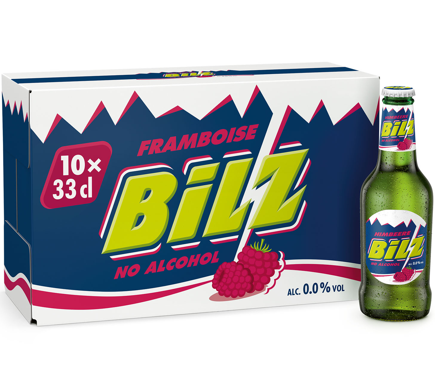 DE: Bilz Himbeere 0.0 alkoholfreies Panache 33cl 10-Pack – fruchtiges Biermischgetraenk ohne Alkohol
FR: Bilz Himbeere 0.0 – boisson rafraichissante sans alcool saveur framboise en pack de 10x33cl
IT: Bilz Himbeere 0.0 – bevanda analcolica rinfrescante gusto lampone confezione 10x33cl
Keywords: alkoholfrei, panache, himbeere, feldschloesschen-getraenkeshop