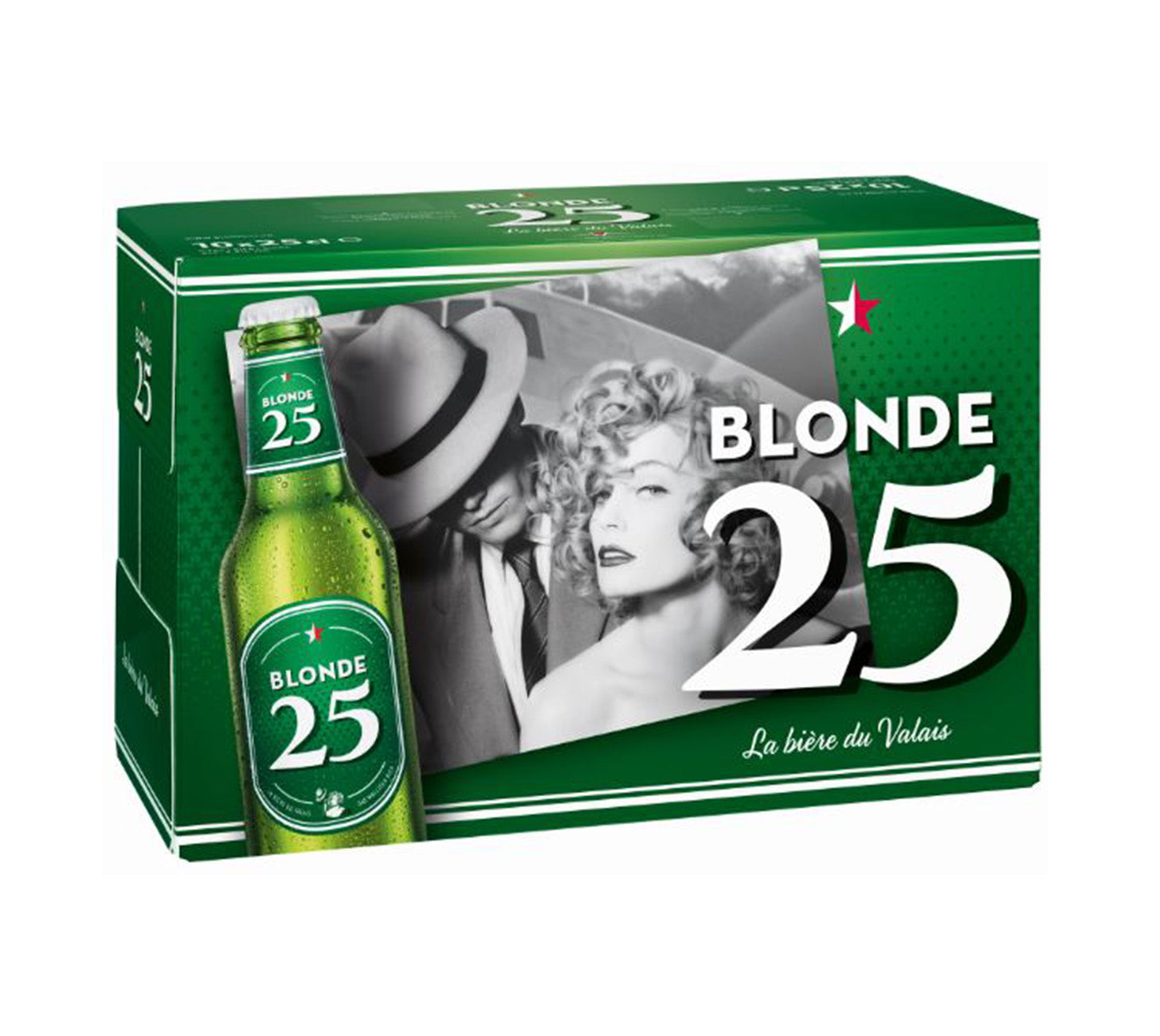 DE: Blonde 25 Bier 25cl 10-Pack – leichtes Bier mit 2,5% Alkohol im praktischen Pack.
FR: Blonde 25 biere 25cl 10-pack – biere legere avec 2,5% alcool en format pratique.
IT: Blonde 25 birra 25cl 10-pack – birra leggera con 2,5% alcool in confezione pratica.