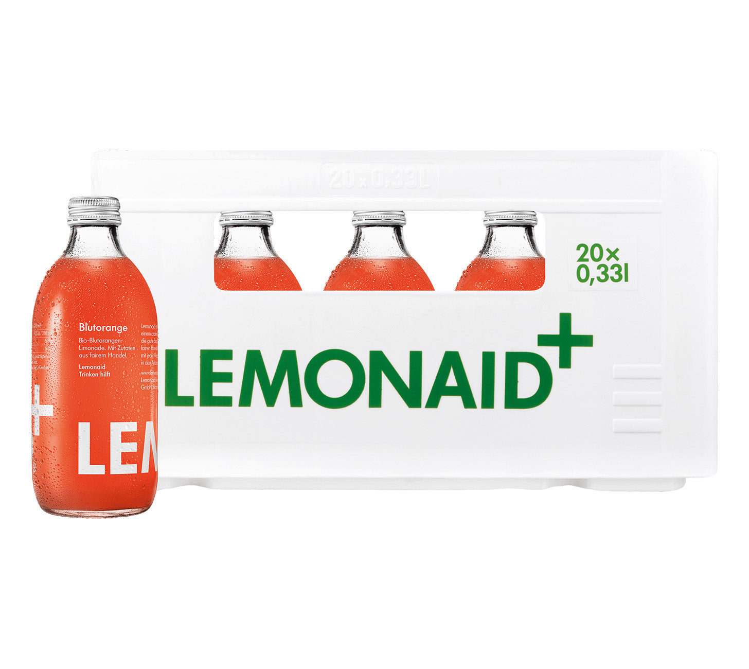 Lemonaid orange sanguine 20x33clboisson gazeuse 33cl 20-harrasse