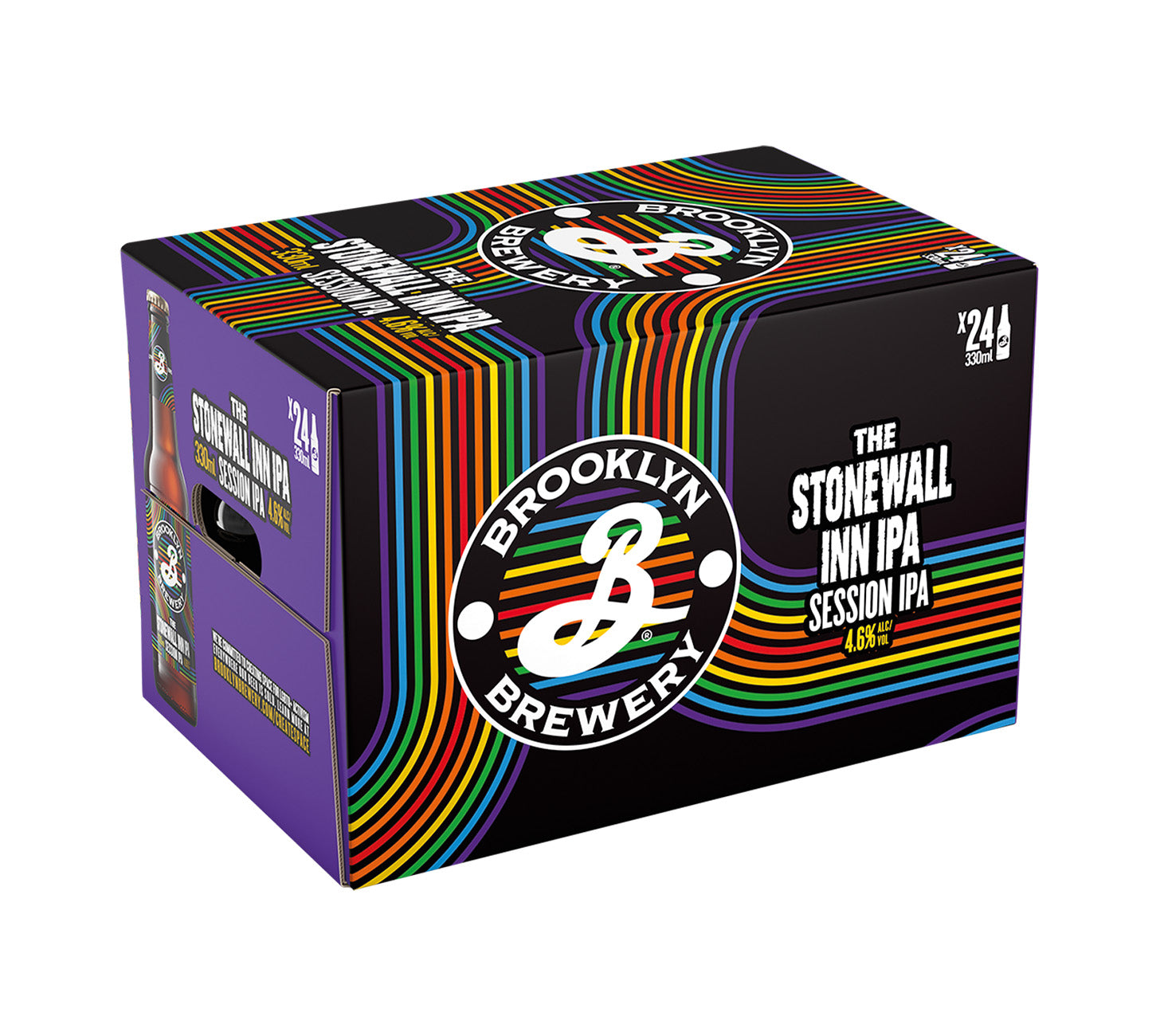 DE: Brooklyn Stonewall Inn IPA Bier 24×33cl Pack, Session IPA 4.6 %, Craft Bier im bunten psychedelischen Design
FR: Brooklyn Stonewall Inn IPA bière pack 24×33cl, Session IPA 4,6 %, bière artisanale au design psychédélique coloré
IT: Brooklyn Stonewall Inn IPA birra pack 24×33cl, Session IPA 4,6 %, birra artigianale dal design psichedelico colorato