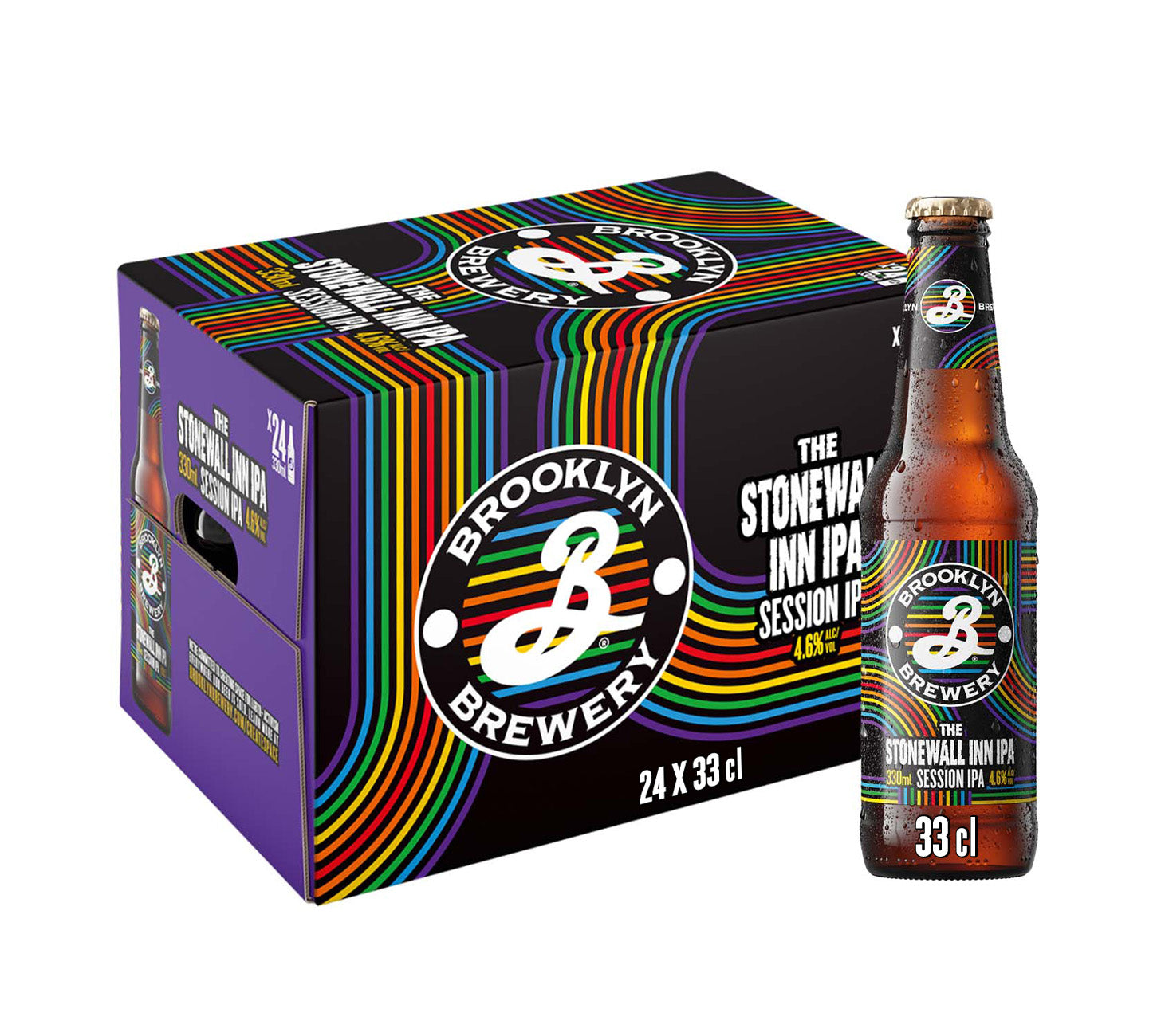 DE: Brooklyn Stonewall Inn IPA Bier 24×33cl Pack mit Einzelflasche, Session IPA 4.6 %, Craft Bier im psychedelischen Design
FR: Brooklyn Stonewall Inn IPA bière pack 24×33cl avec bouteille individuelle, Session IPA 4,6 %, bière artisanale au design psychédélique
IT: Brooklyn Stonewall Inn IPA birra pack 24×33cl con bottiglia singola, Session IPA 4,6 %, birra artigianale dal design psichedelico