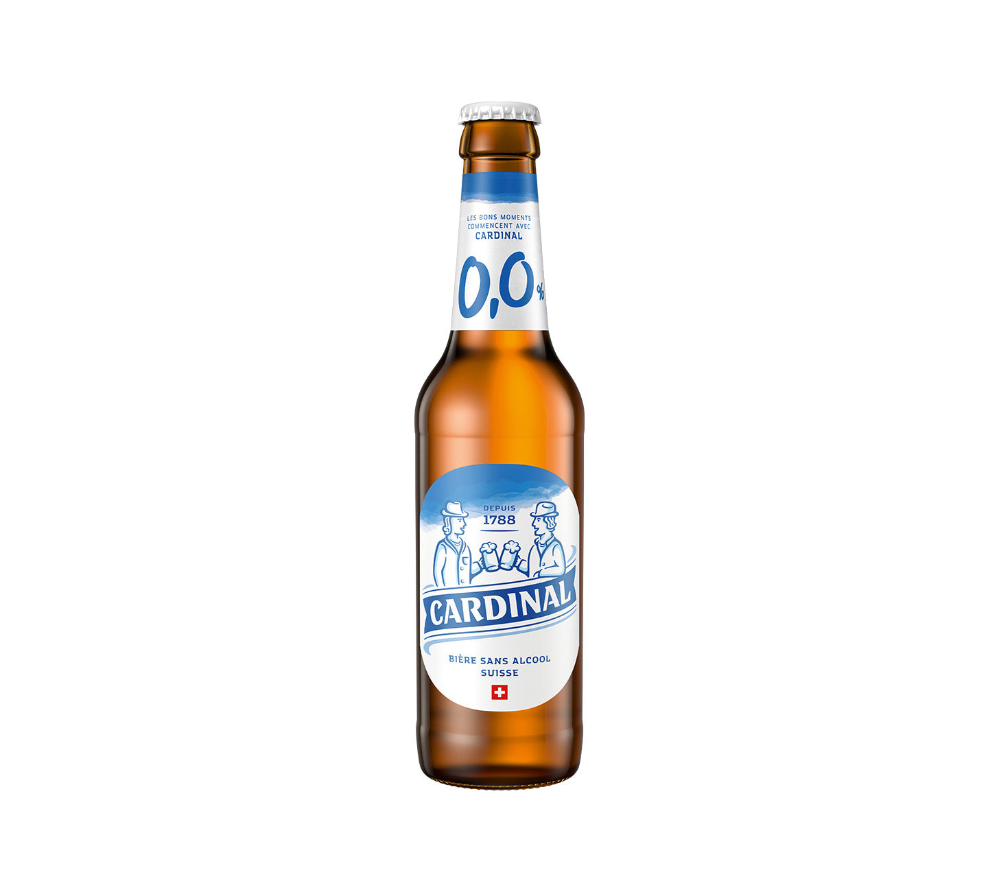 DE: Cardinal 0,0% Bier 33cl – alkoholfreies Schweizer Bier
FR: Cardinal 0,0% biere 33cl – biere suisse sans alcool
IT: Cardinal 0,0% birra 33cl – birra svizzera analcolica