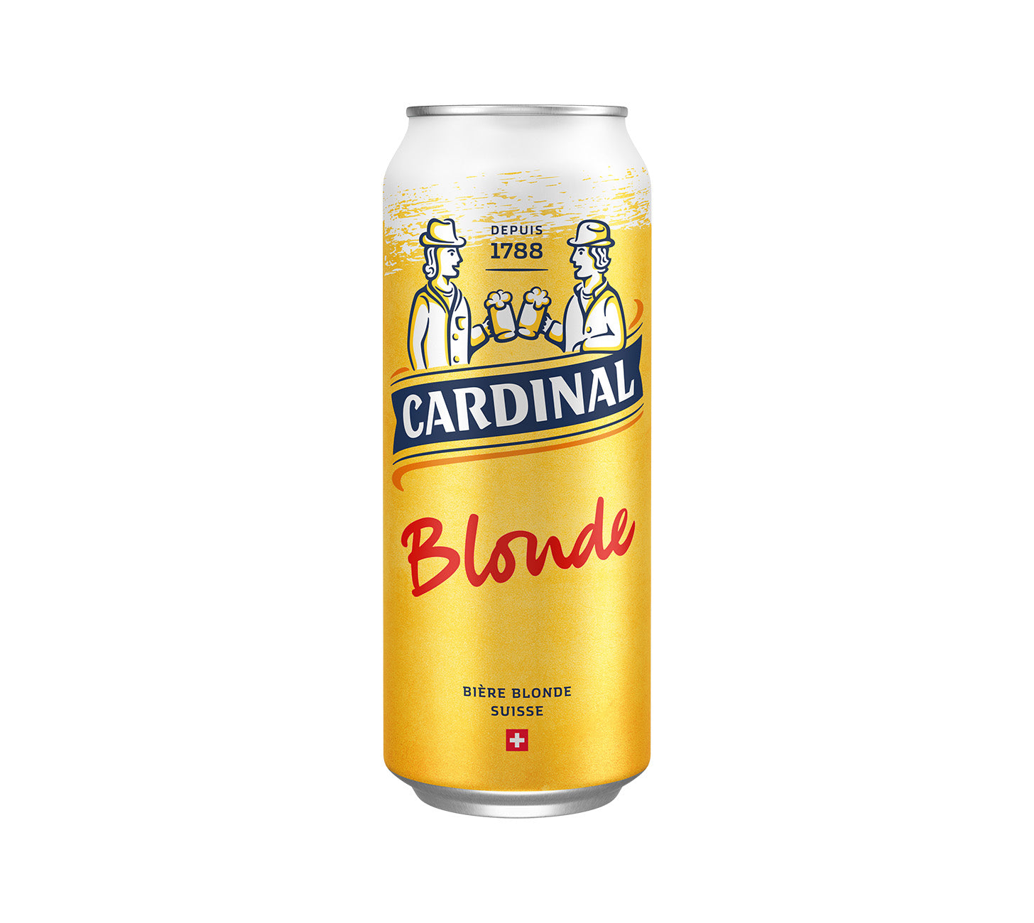 DE: Cardinal Blonde Bier Dose 50cl – mildes Schweizer Lager
FR: Cardinal Blonde bière canette 50cl – bière suisse légère
IT: Cardinal Blonde birra lattina 50cl – birra svizzera chiara