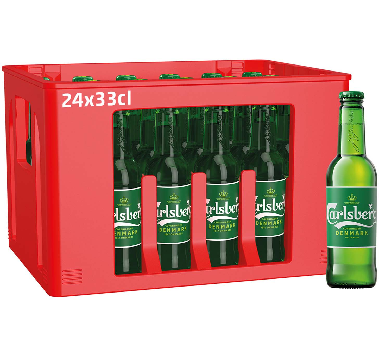 DE: Carlsberg Bier 33cl 24-Harasse – Premium-Lager aus Kopenhagen
FR: Carlsberg biere 33cl 24-caisses – biere lager premium internationale
IT: Carlsberg birra 33cl 24-cassa – birra lager internazionale premium
Keywords: carlsberg, bier, 33cl, harasse, premium lager, feldschloesschen-getraenkeshop