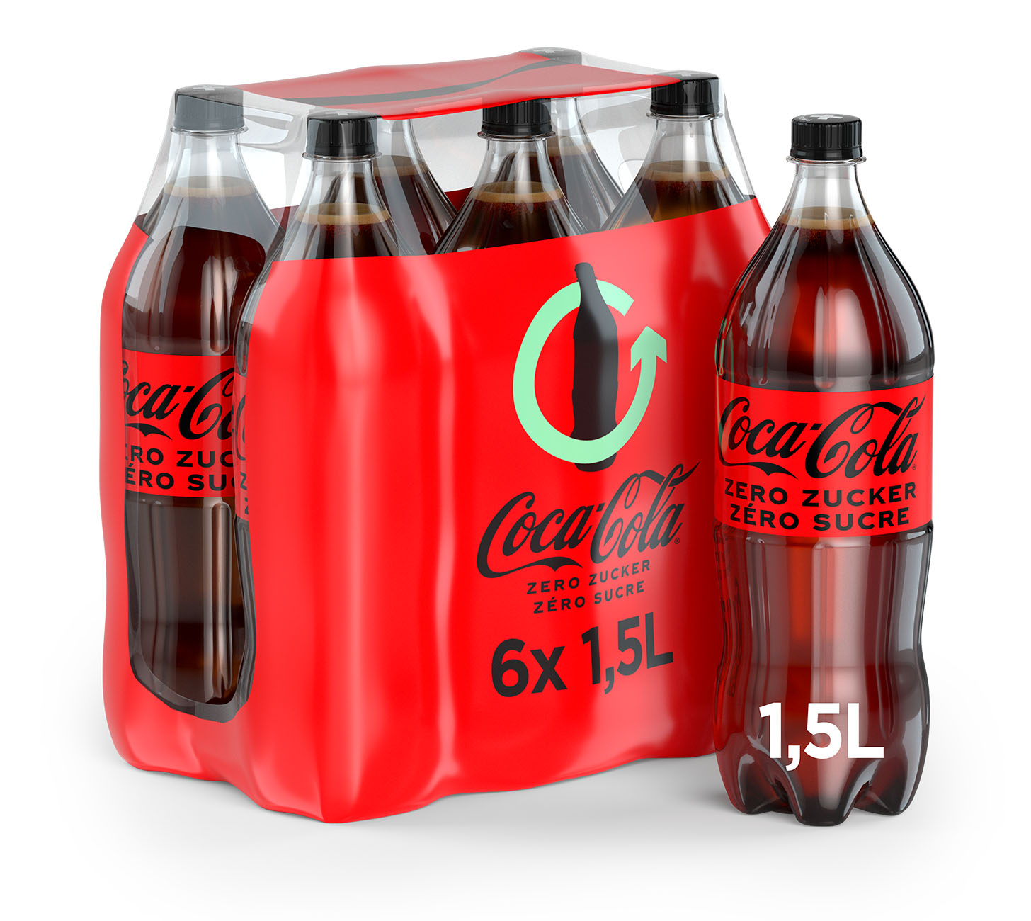 DE: Coca-Cola Zero 150cl 6-Pack – zuckerfreier Softdrink in Grossflaschen
FR: Coca-Cola Zero 150cl 6-pack – boisson gazeuse sans sucre en grandes bouteilles
IT: Coca-Cola Zero 150cl 6-confezione – bevanda frizzante senza zucchero in bottiglie grandi
Keywords: coca-cola zero, softdrink, 150cl, ohne zucker, grossflasche, feldschloesschen-getraenkeshop