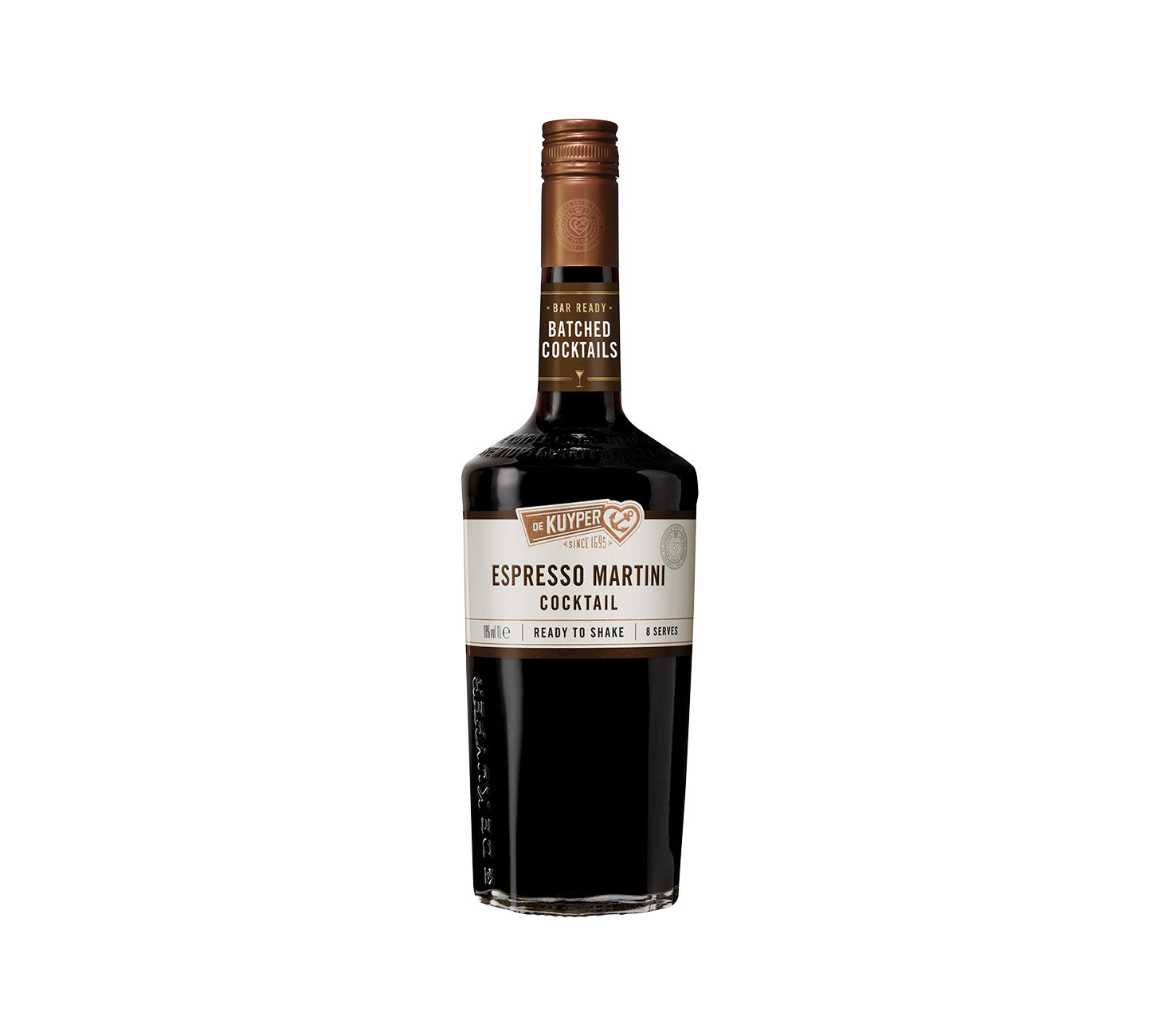 DE: De Kuyper Espresso Martini – fertiger Cocktailklassiker mit intensivem Kaffeearoma, perfekt für Partys, After-Dinner oder gemütliche Abende. Einfach shaken und geniessen.
Keywords: de-kuyper, espresso-martini, cocktail, kaffee, fertig
FR: De Kuyper Espresso Martini – cocktail prêt à servir au goût intense de café, idéal pour fêtes, après-dîner ou soirées conviviales. Secoue et savoure.
Keywords: de-kuyper, espresso-martini, cocktail, café, prêt
IT: De Kuyper Espresso Martini – cocktail pronto con inte