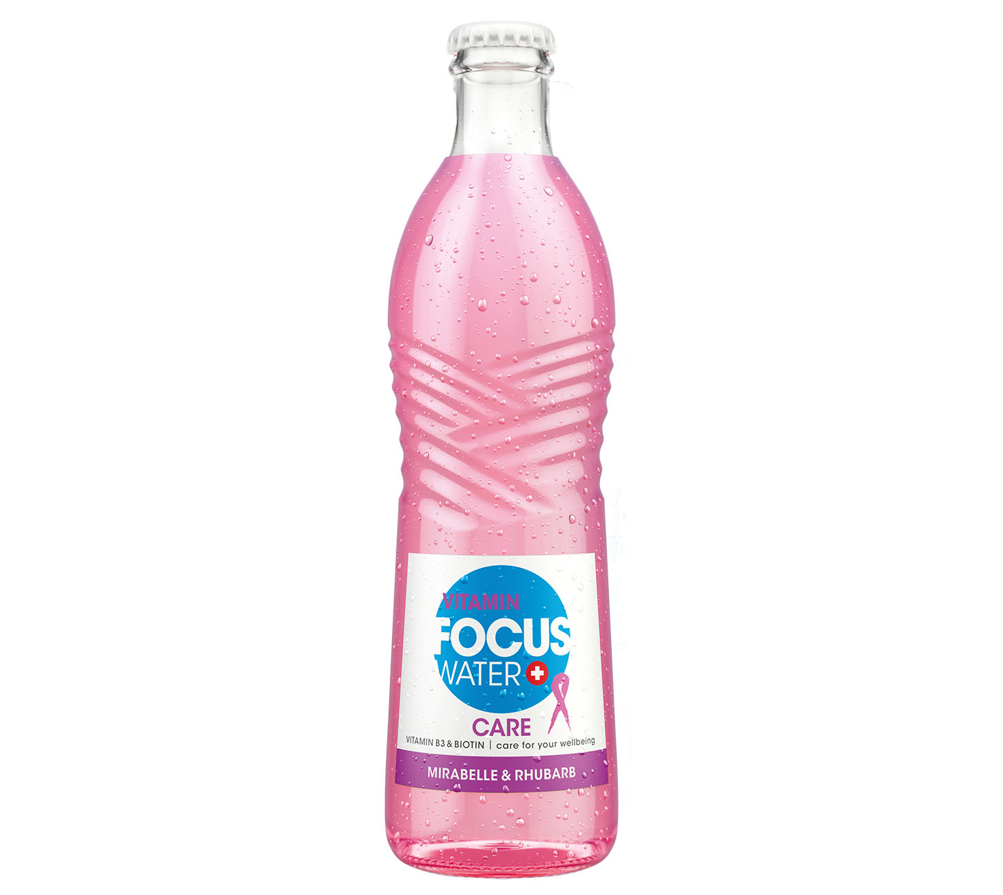 DE: Focuswater Care Mirabelle Rhubarb 33cl 24-Pack – Erfrischungsgetraenk mit Vitaminen, Flasche, Vorratspack
FR: Focuswater Care mirabelle et rhubarbe 33cl 24-Pack – boisson bien-etre, pack
IT: Focuswater Care mirabella e rabarbaro 33cl 24-Pack – bevanda wellness, confezione
Keywords: focuswater, care, sportgetraenk, wellnessgetraenk, feldschloesschen-getraenkeshop