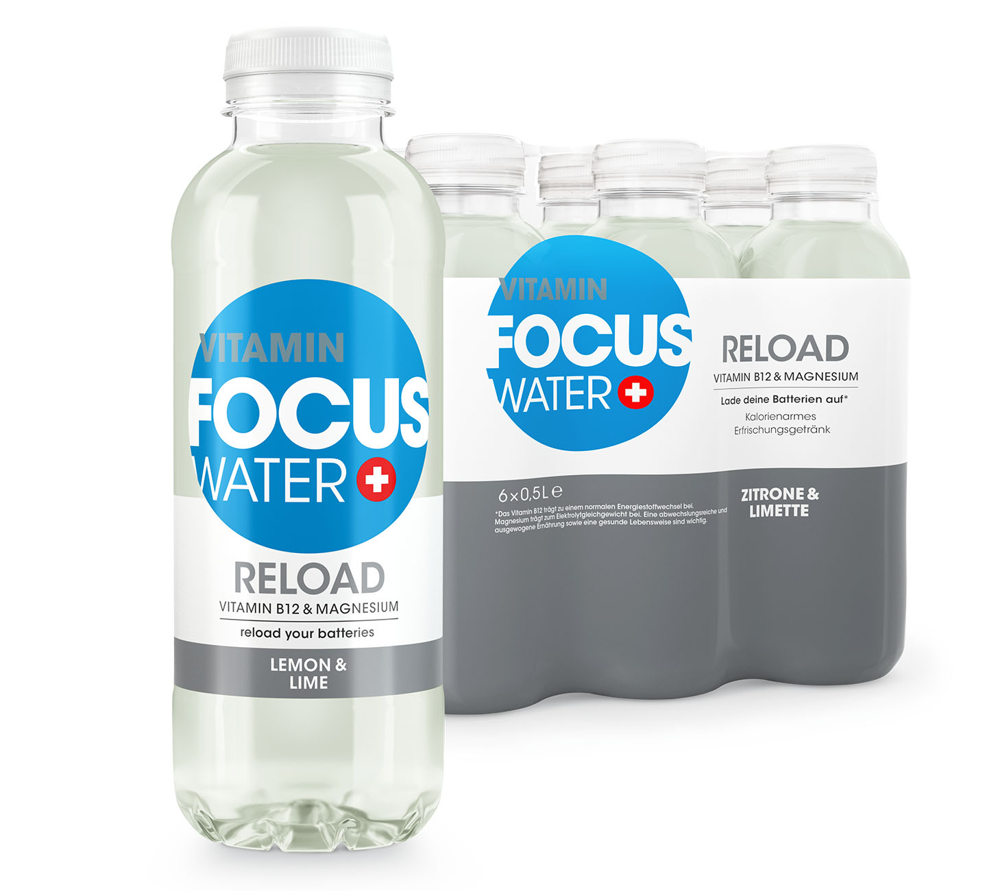 DE: Focuswater Reload Zitrone Limette 50cl 6-Pack – Erfrischungsgetraenk mit Vitaminen, Flasche, Set
FR: Focuswater Reload citron et limette 50cl 6-Pack – boisson bien-etre, pack
IT: Focuswater Reload limone e lime 50cl 6-Pack – bevanda wellness, confezione
Keywords: focuswater, reload, sportgetraenk, wellnessgetraenk, feldschloesschen-getraenkeshop