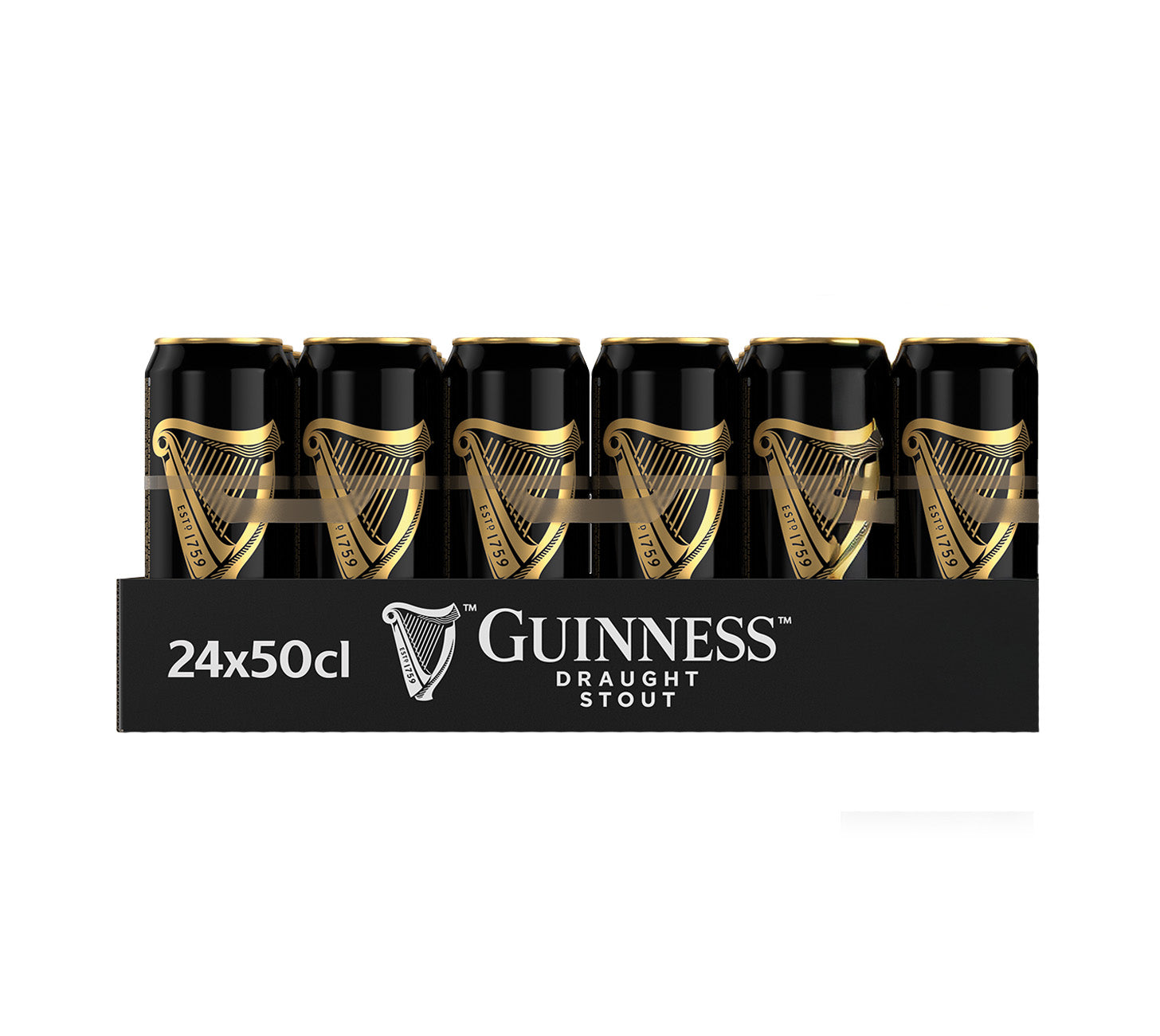 DE: Guinness Draught Bier 50cl 24-Pack – klassisches irisches Stout mit cremiger Textur im Vorratspack.
FR: Guinness Draught Bière 50cl pack 24 – stout irlandais emblématique, texture onctueuse.
IT: Guinness Draught Birra 50cl confezione da 24 – stout irlandese dal gusto equilibrato.