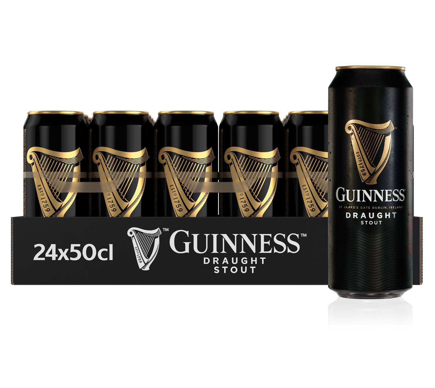DE: Guinness Draught Bier 50cl 24-Pack – Dose Stout Bier, cremige Schaumkrone, Vorratspack
FR: Guinness Draught Bier 50cl 24-Pack – canette de biere stout, mousse cremeuse, pack
IT: Guinness Draught Bier 50cl 24-Pack – lattina di birra stout, schiuma cremosa, confezione
Keywords: bier, stout, guinness, feldschloesschen-getraenkeshop