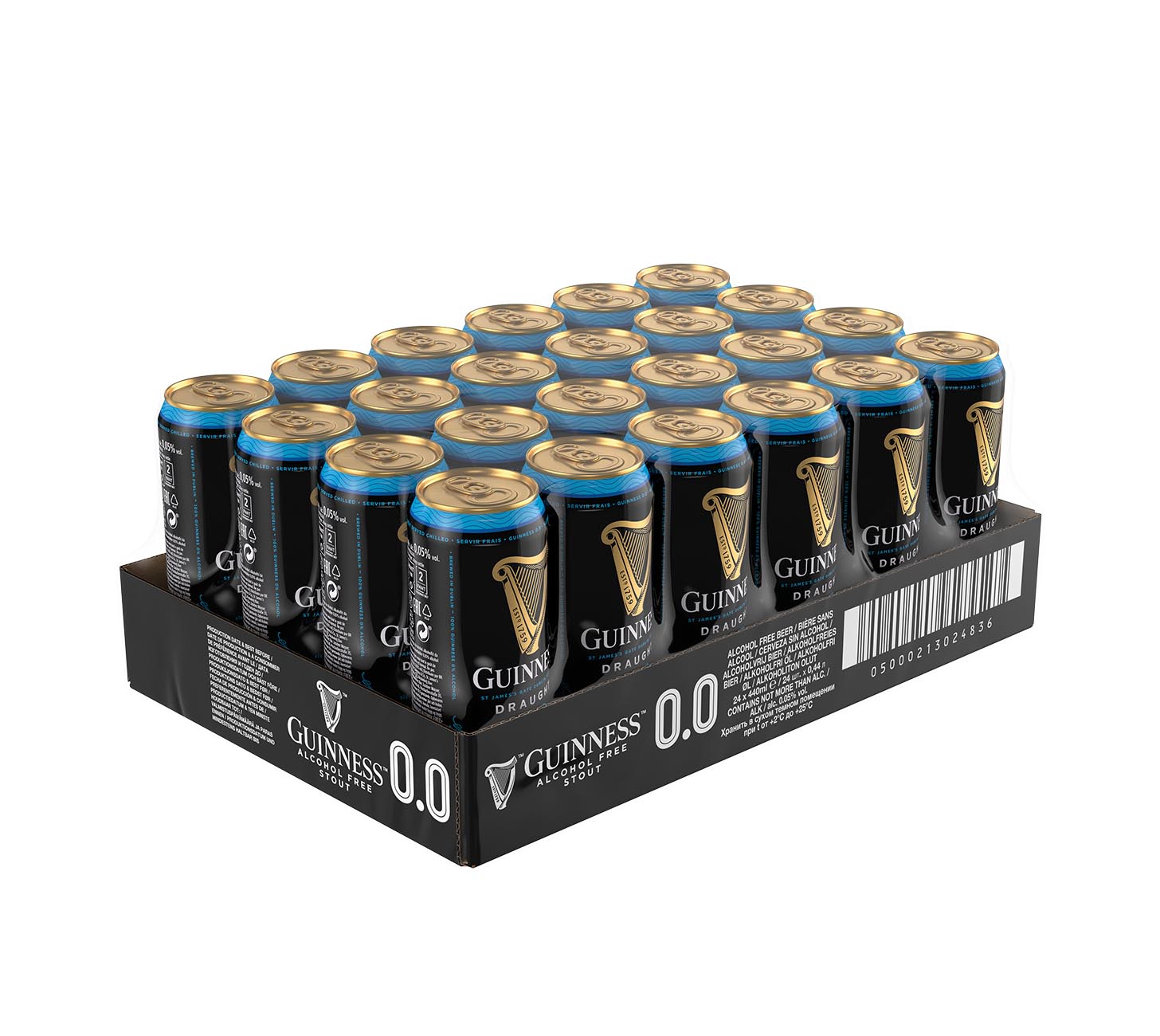 DE: Guinness 0.0 Draught alkoholfreies Bier 24×44cl – Stout-Dosen im Vorratspack, cremig und vollmundig.
FR: Guinness 0.0 Draught biere sans alcool 24×44cl – pack de stout en canettes, mousse onctueuse.
IT: Guinness 0.0 Draught birra analcolica 24×44cl – confezione di stout in lattina, schiuma cremosa.