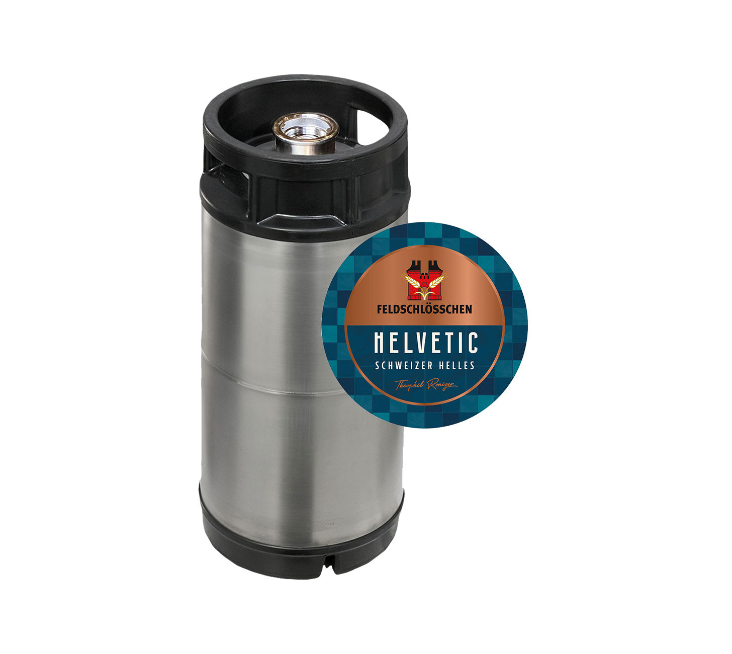 Deutsch:
Feldschlösschen Helvetic Schweizer Helles Bierfass – Edelstahl-Partyfass mit Zapfanschluss
Français :
Fût de bière Feldschlösschen Helvetic Schweizer Helles – fût en acier inoxydable avec raccord de tirage
Italiano:
Fusto di birra Feldschlösschen Helvetic Schweizer Helles – fusto in acciaio inox con attacco per spillatura