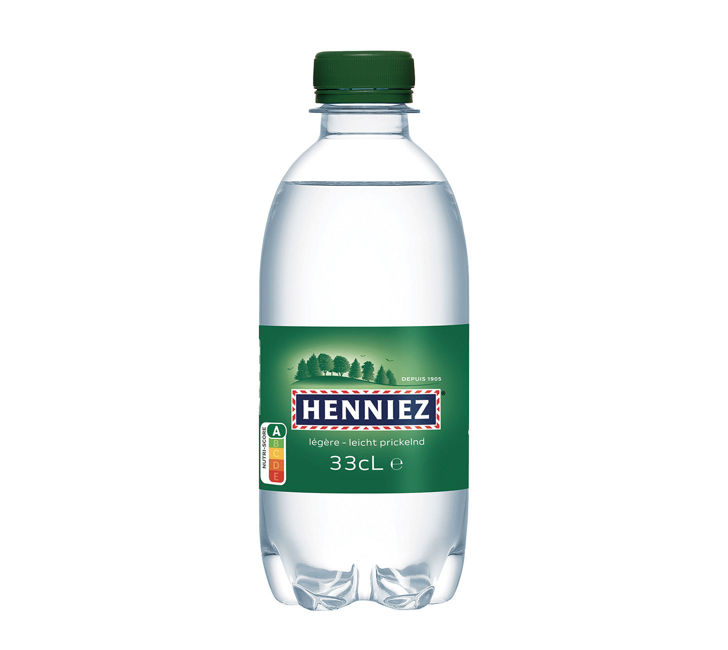 Acqua verde Henniez a bassa anidride carbonica 33cl confezione da 24