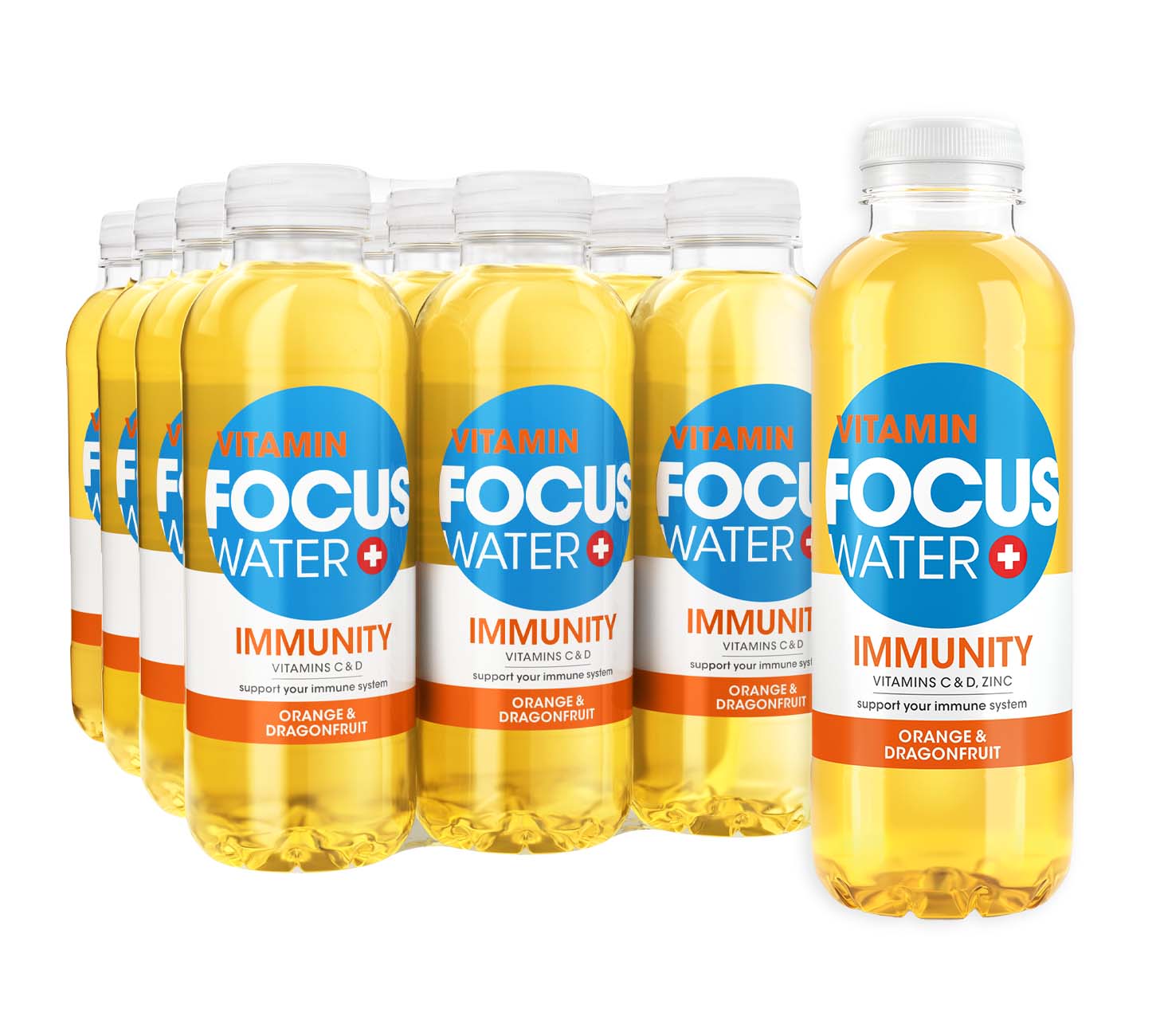 FOCUSWATER Immunity Orange & Dragonfruit (50cl)
