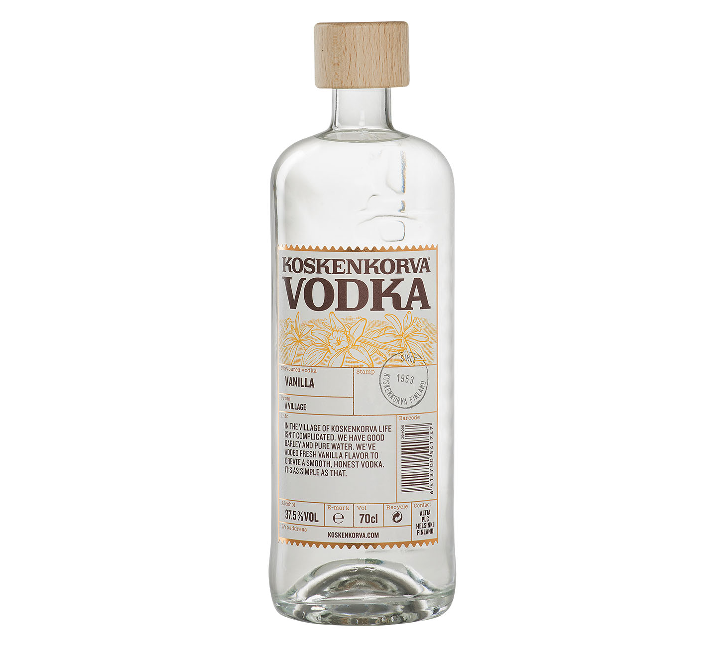 Koskenkorva Vodka Vanille Spiritueux 1x70cl