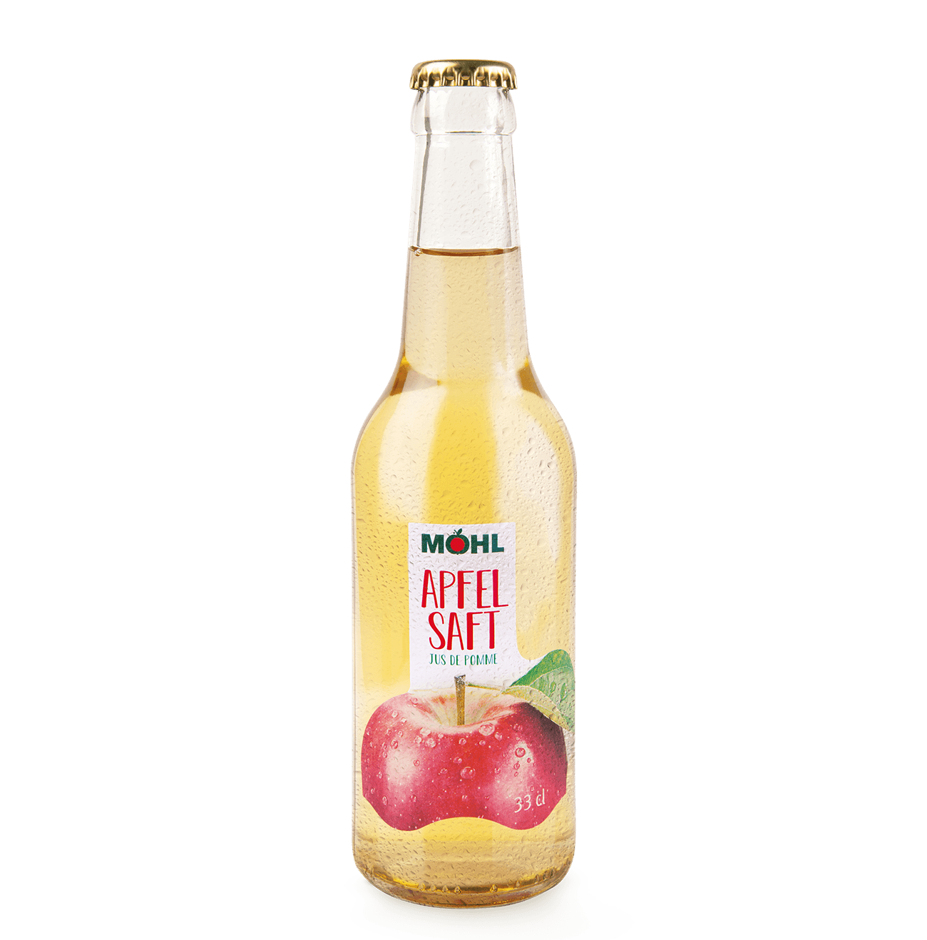 Jus de pomme suisse Möhl 33 cl, 24 cartons