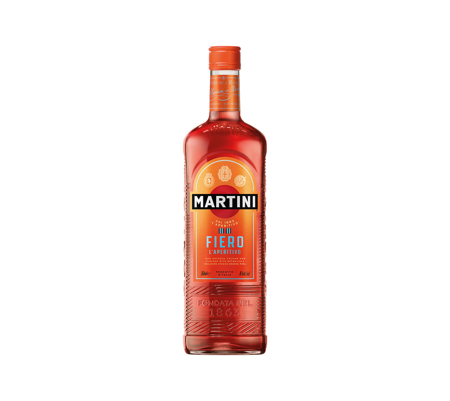 DE: Martini Fiero 100cl – Bitter-Aperitif in Glasflasche
FR: Martini Fiero 100cl – apéritif bitter en bouteille
IT: Martini Fiero 100cl – aperitivo bitter in bottiglia
