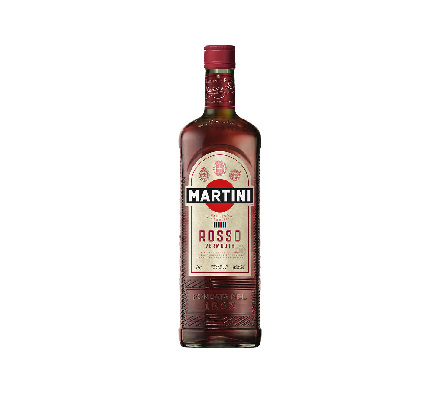 DE: Martini Rosso 100cl – klassischer roter Wermut
FR: Martini Rosso 100cl – vermouth rouge classique
IT: Martini Rosso 100cl – vermouth rosso classico