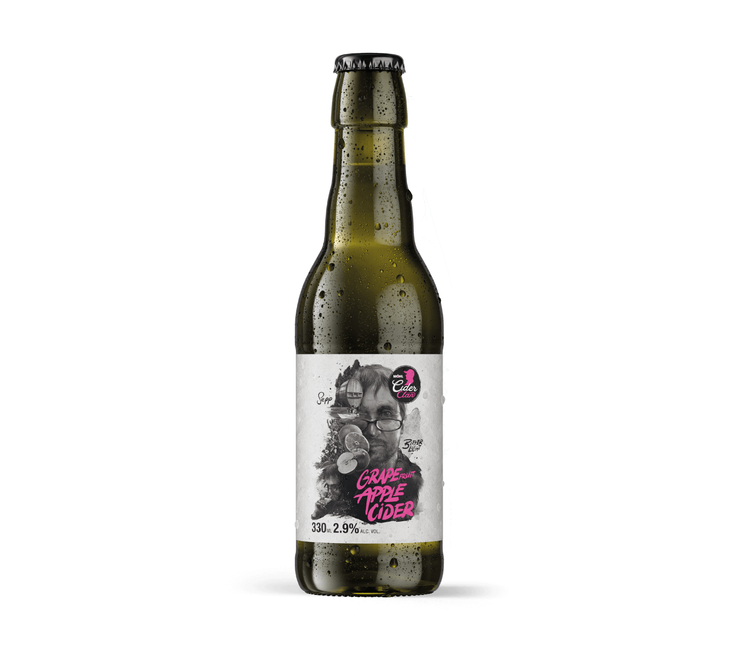 Cidre de pomme et pamplemousse Möhl (33cl)