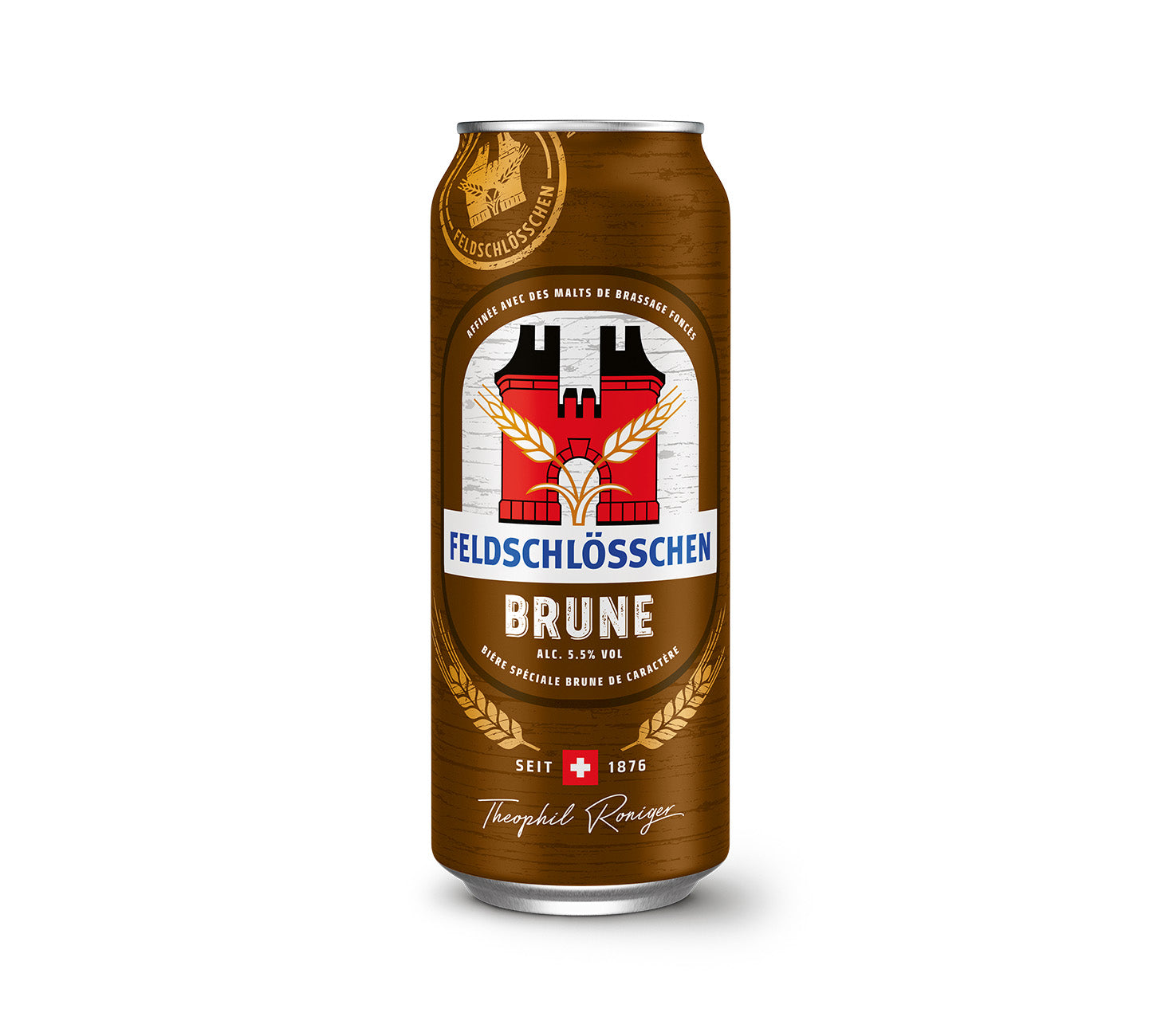 Bière brune Feldschlösschen 50 cl, pack de 4