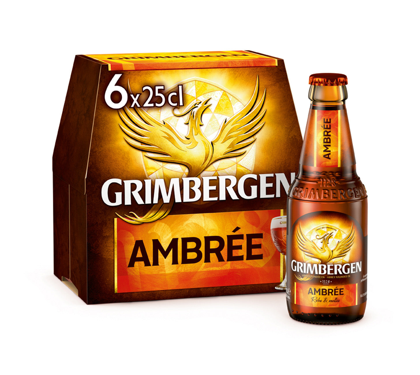 DE: Grimbergen Ambree Bier 25cl 6-Pack – Flasche bernsteinfarbenes Klosterbier, Vorratspack
FR: Grimbergen Ambree biere 25cl 6-Pack – bouteille de biere ambrée, coffret
IT: Grimbergen Ambree birra 25cl 6-Pack – bottiglia di birra ambrata, confezione
Keywords: grimbergen ambree, klosterbier, belgisches bier, feldschloesschen-getraenkeshop