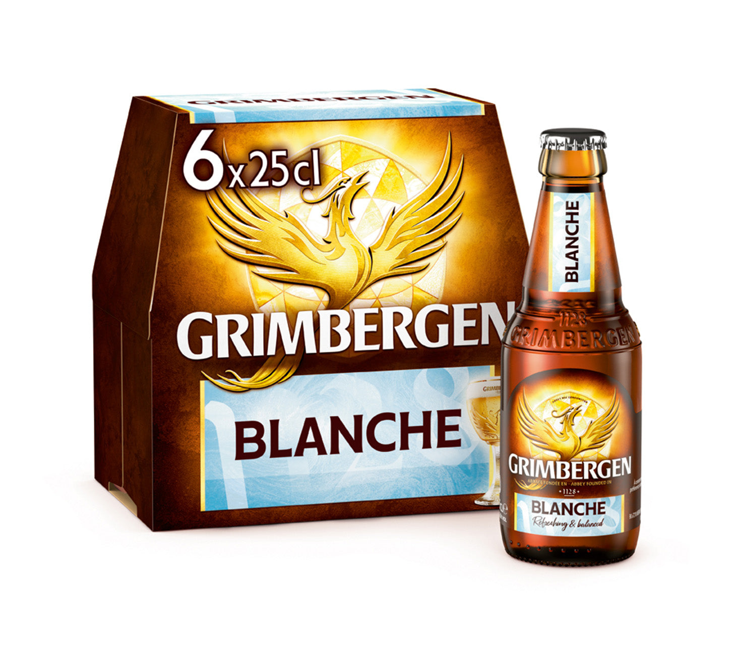 DE: Grimbergen Blanche Bier 25cl 6-Pack – belgisches Weizenbier, Flasche, Set
FR: Grimbergen Blanche biere 25cl 6-Pack – biere blanche, bouteille, coffret
IT: Grimbergen Blanche birra 25cl 6-Pack – birra bianca, bottiglia, confezione
Keywords: grimbergen blanche, weissbier, belgisches bier, feldschloesschen-getraenkeshop