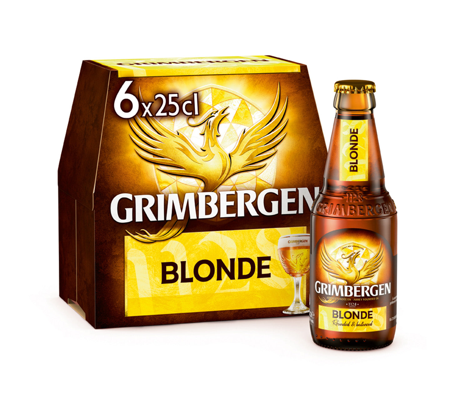 DE: Grimbergen Blonde Bier 25cl 6-Pack – belgisches Klosterbier, goldgelb, Flasche, Set
FR: Grimbergen Blonde biere 25cl 6-Pack – biere blonde, bouteille, coffret
IT: Grimbergen Blonde birra 25cl 6-Pack – birra bionda, bottiglia, confezione
Keywords: grimbergen blonde, belgisches bier, klosterbier, feldschloesschen-getraenkeshop