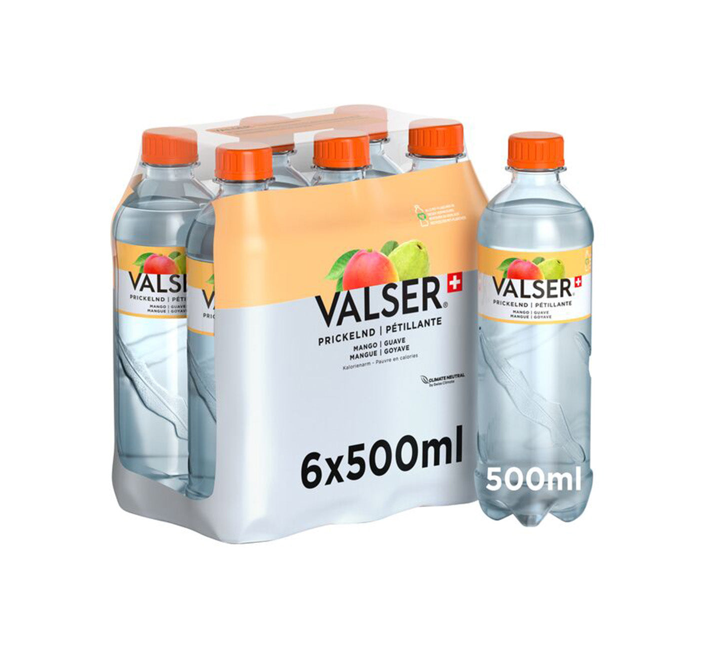 DE: Valser VIVA Mango & Guave Wasser 50cl 6-Pack – 6 Flaschen Alpenmineralwasser mit fruchtigem Mango- und Guavegeschmack. Keywords: valser, viva, mango, guave, feldschloesschen-getraenkeshop
FR: Valser VIVA Mangue & Goyave Eau 50cl 6-Pack – 6 bouteilles d’eau minerale suisse aux gouts mangue et goyave, rafraichissantes. Keywords: valser, viva, mangue, goyave, feldschloesschen-getraenkeshop
IT: Valser VIVA Mango & Guava Acqua 50cl 6-Pack – 6 bottiglie di acqua minerale alpina con gusto mango e guava. Keyw