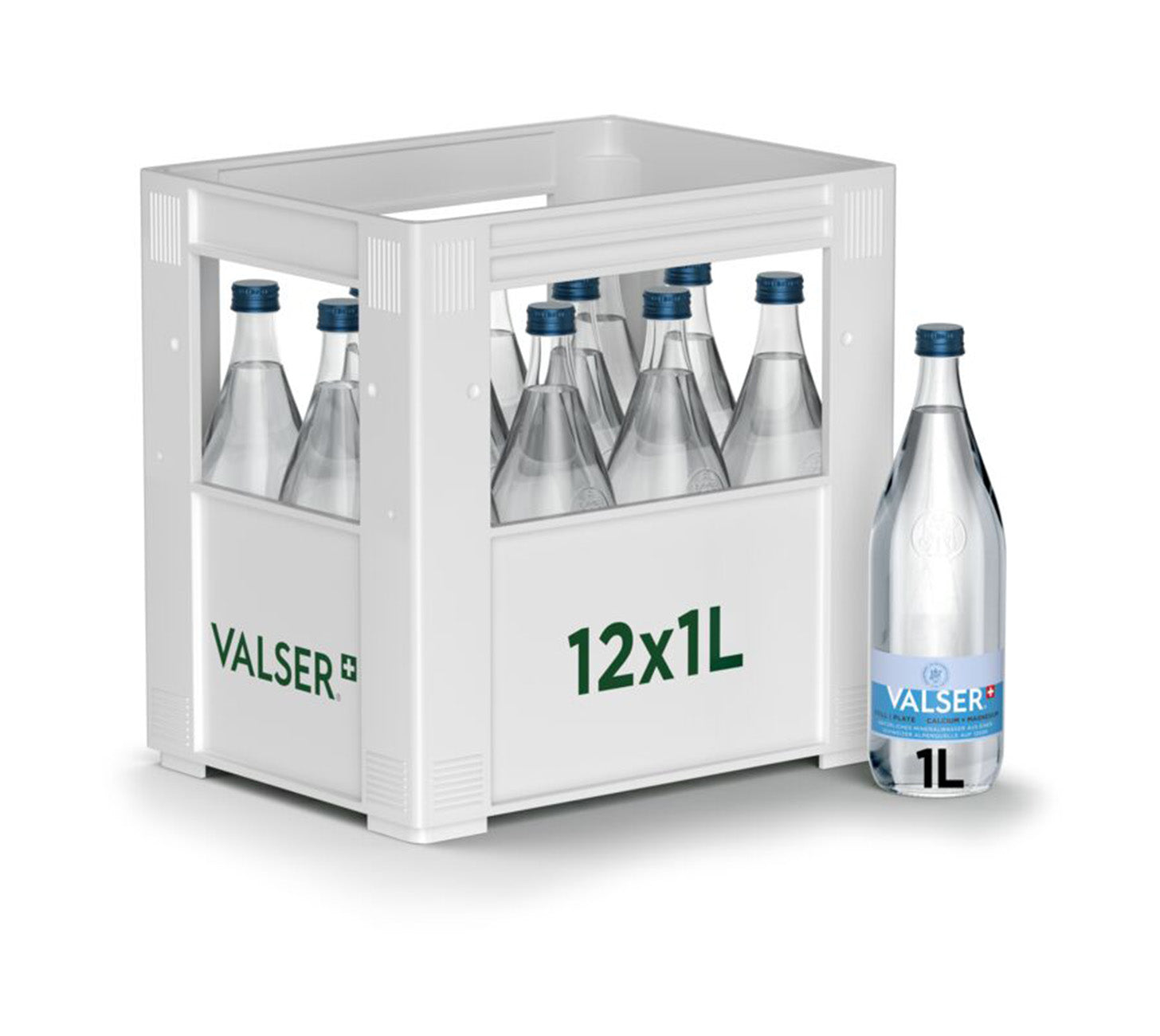 DE: Valser Still Calcium + Magnesium Wasser 100cl 12-Harasse – 12 Flaschen stilles Alpenmineralwasser mit Calcium und Magnesium fuer natuerliche Mineralstoffversorgung. Keywords: valser, mineralwasser, calcium, magnesium, feldschloesschen-getraenkeshop
FR: Valser Still Calcium + Magnesium Eau 100cl 12-Harasse – 12 bouteilles d’eau minerale suisse plate enrichie en calcium et magnesium. Keywords: valser, eau minerale, calcium, magnesium, feldschloesschen-getraenkeshop
IT: Valser Still Calcium + Magnesium A