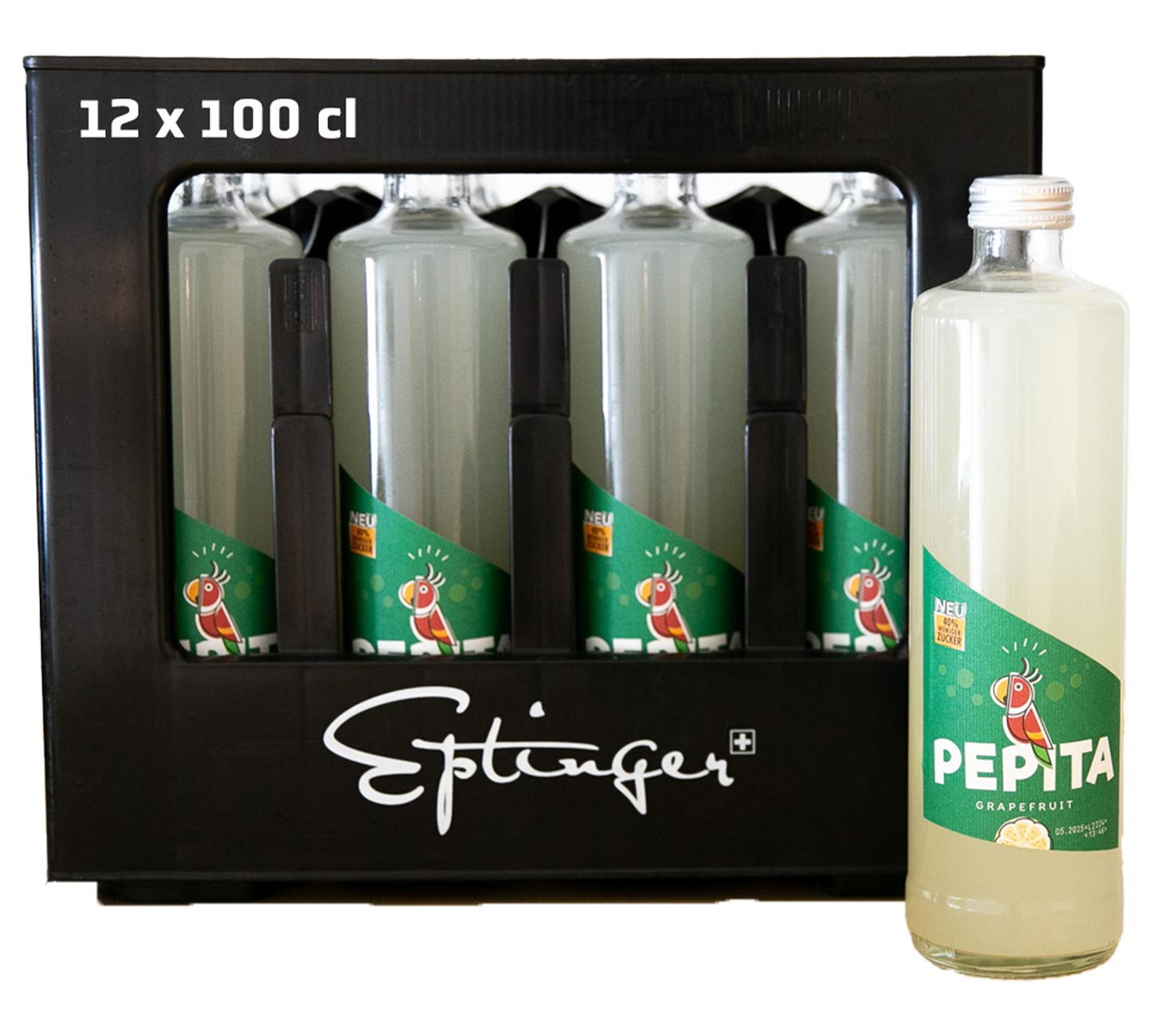 Pepita Grapefruit Softdrink 100cl 12-Harasse